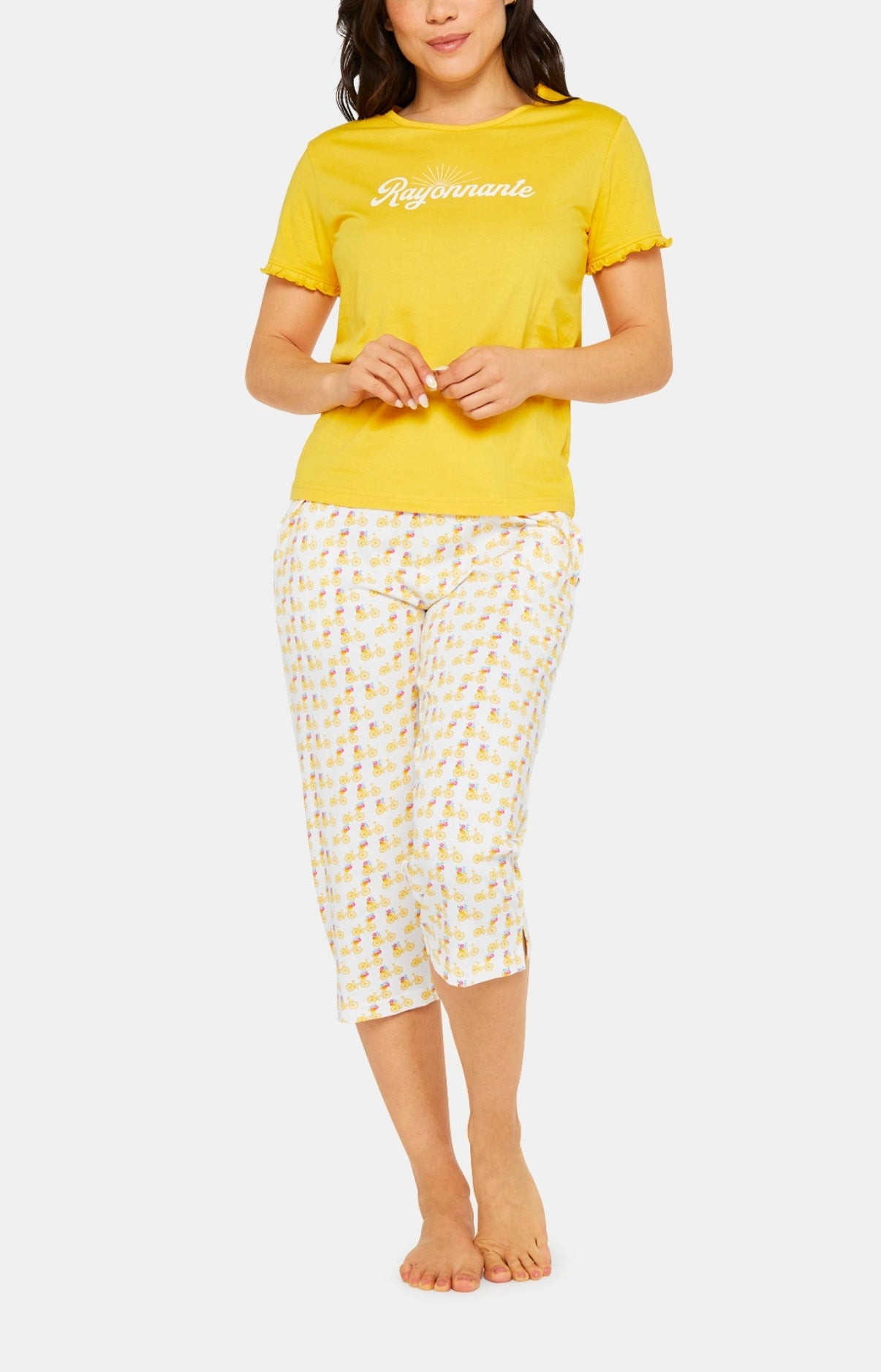 arthur-bob-pyjacorsaire-petit-v-lo-pyjama-jaune-soleil-l image 1