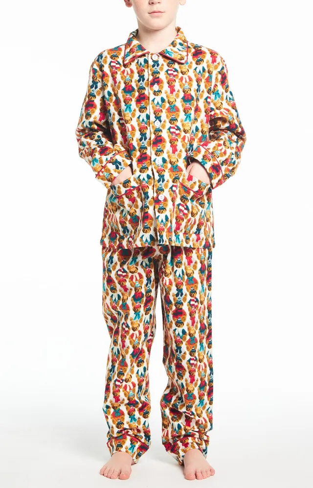 arthur-bob-teddy-pyjama-long-enfant-coton-marron image 1