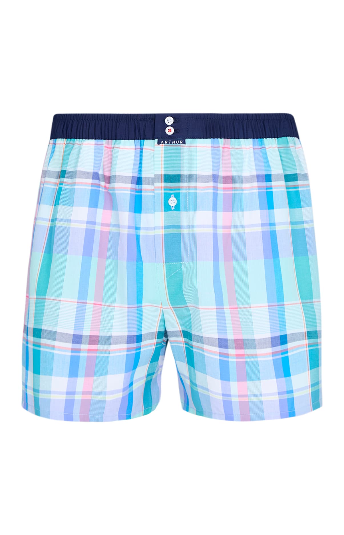 arthur-le-club-n-1157-cale-on-homme-coton-bio-carreaux image 3