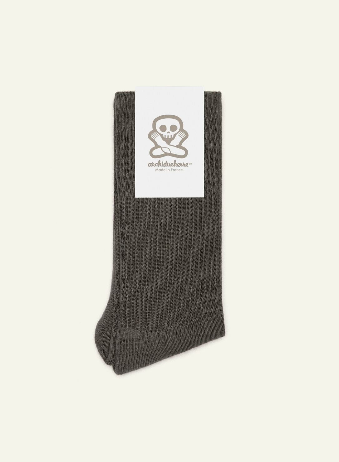 archiduchesse-bouclette-chaussettes-gris-anthracite-chaudes-36-41 image 3