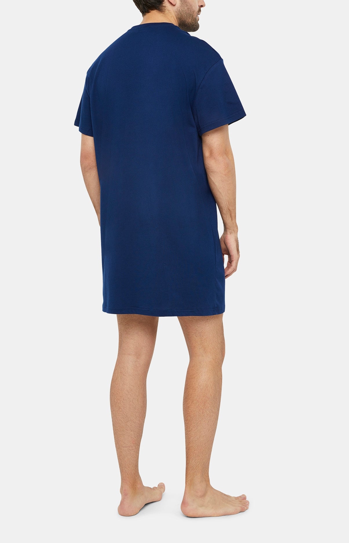arthur-bob-good-night-chemise-de-nuit-homme-marine-tu-coton-bio image 4