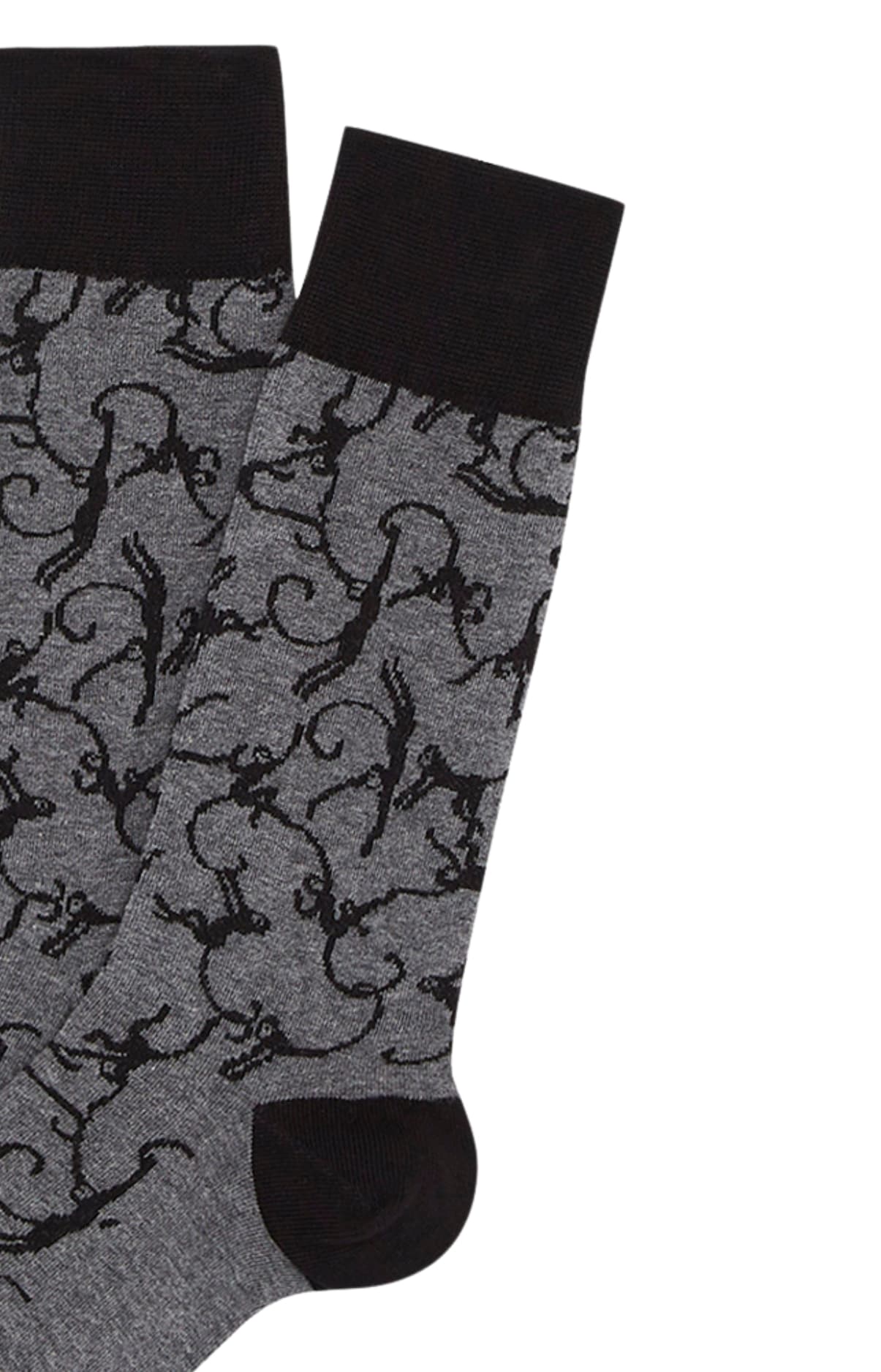arthur-bob-ouistiti-chaussettes-homme-gris-coton image 2