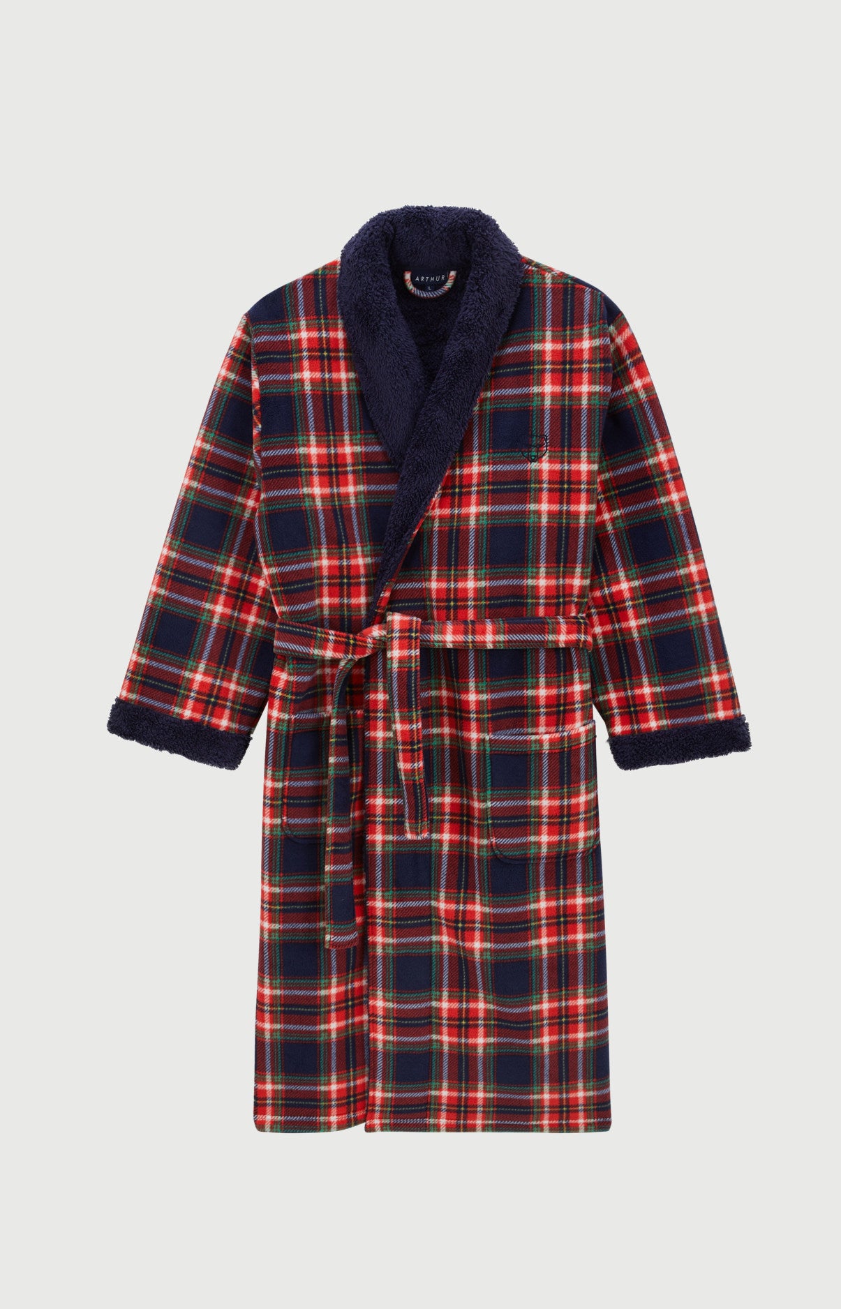 arthur-bob-l-on-robe-de-chambre-polaire-rouge image 3