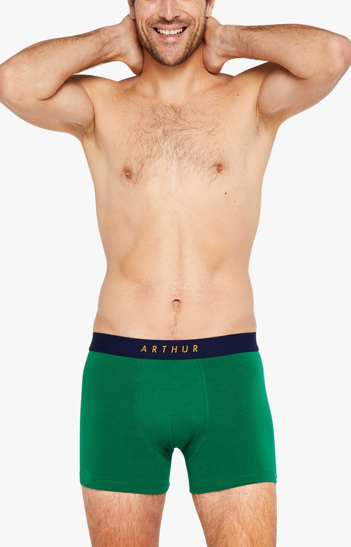 arthur-bob-green-boxer-coton-bio-vert-homme image 1