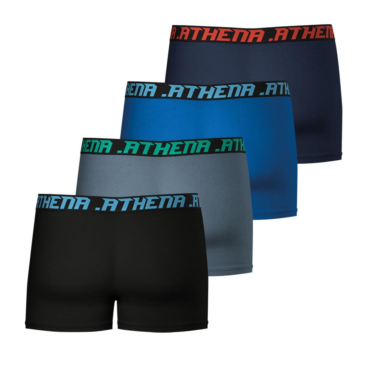 athena-my-petit-prix-lot-4-boxers-homme-coton-stretch-gris-bleu image 3