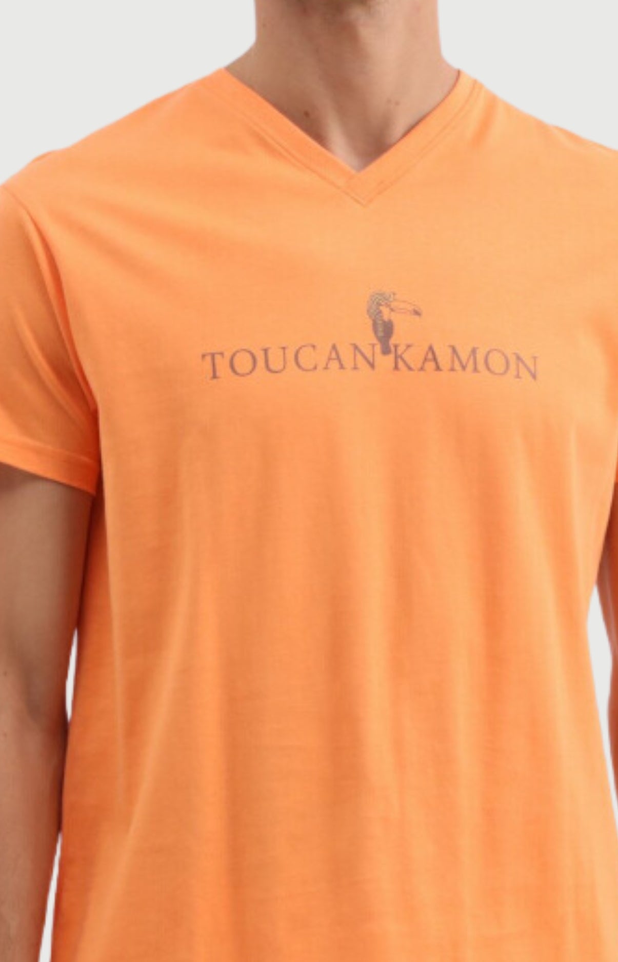 arthur-bob-toucankamon-pyjashort-homme-orange-coton image 2