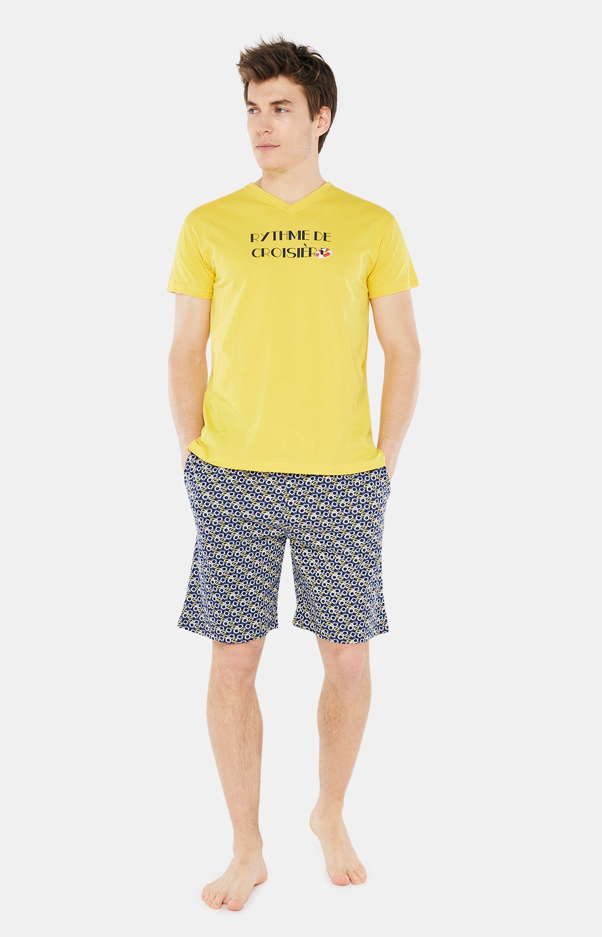 arthur-bob-rythme-de-croisi-re-pyjashort-marine-coton image 2