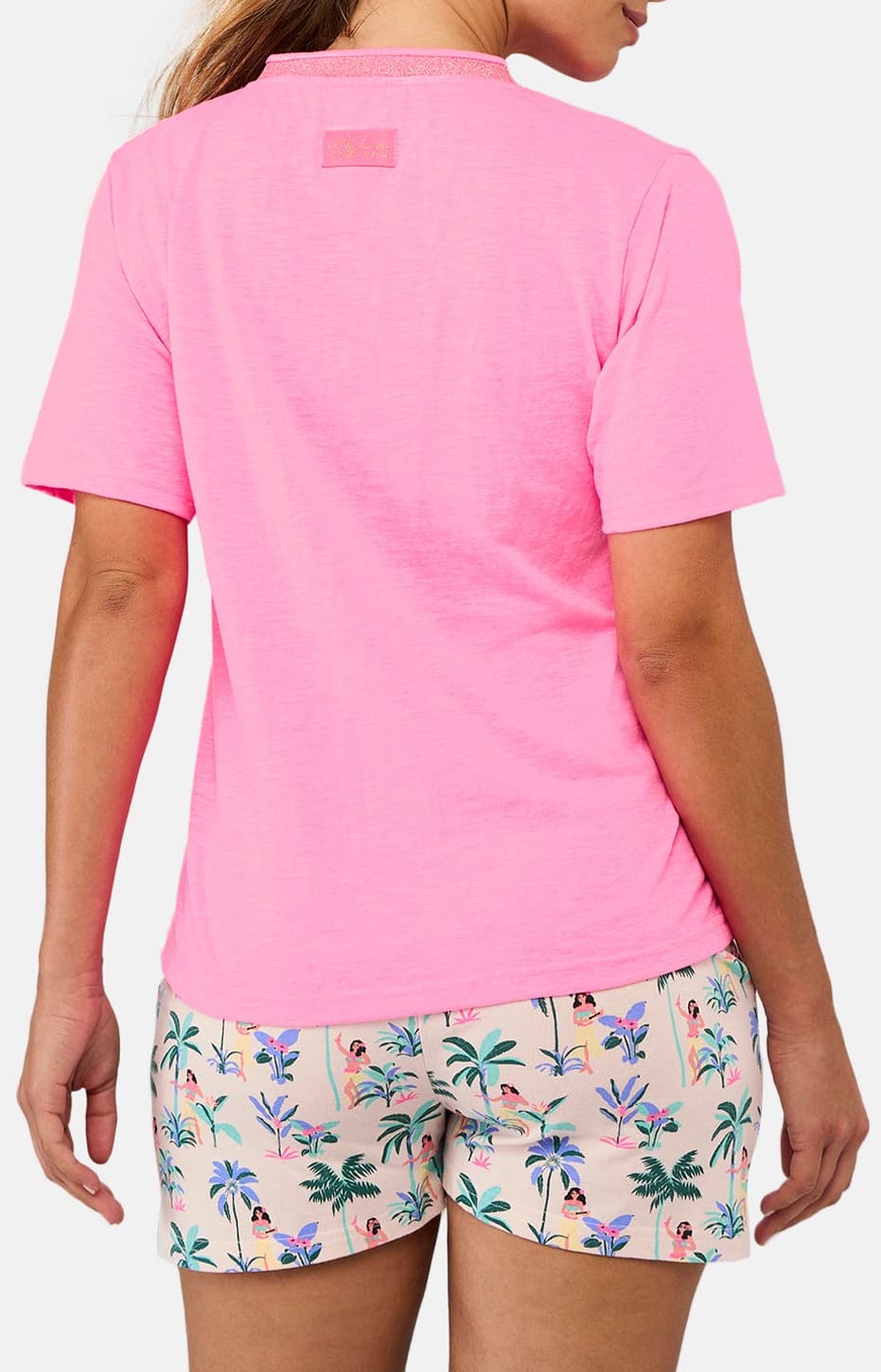 arthur-bob-tee-shirt-fluo-rose-haut-pyjama-coton-bio image 6