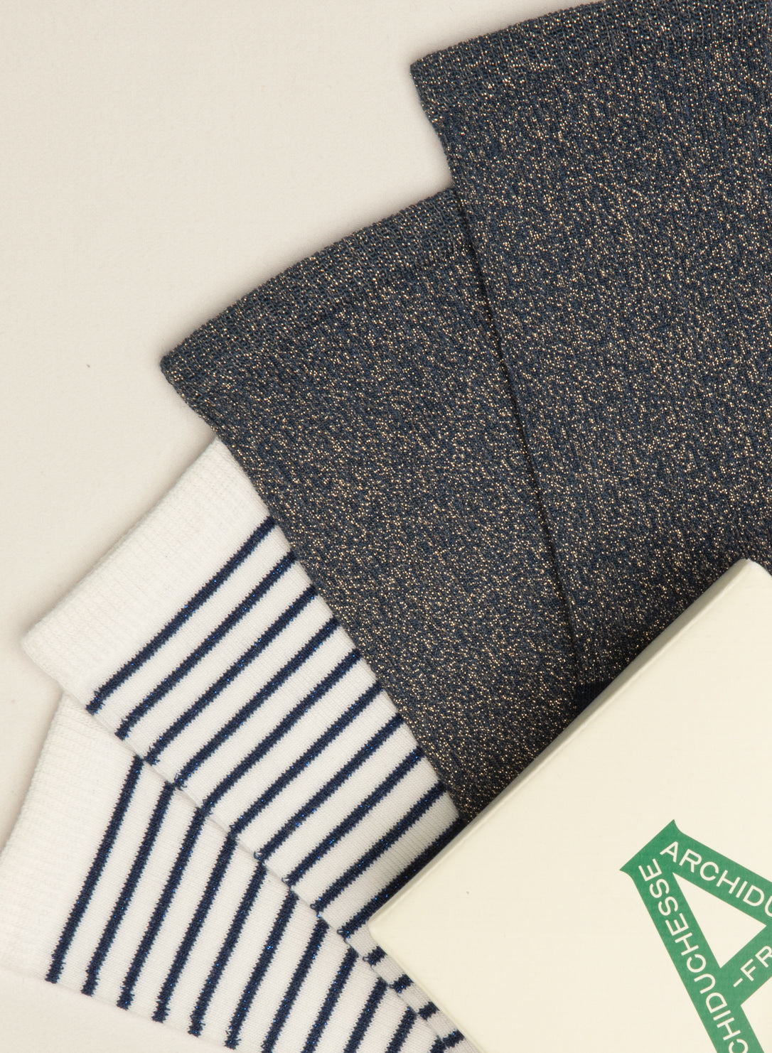 archiduchesse-paillet-e-duo-belle-le-chaussettes-bleu-coton-tu image 3