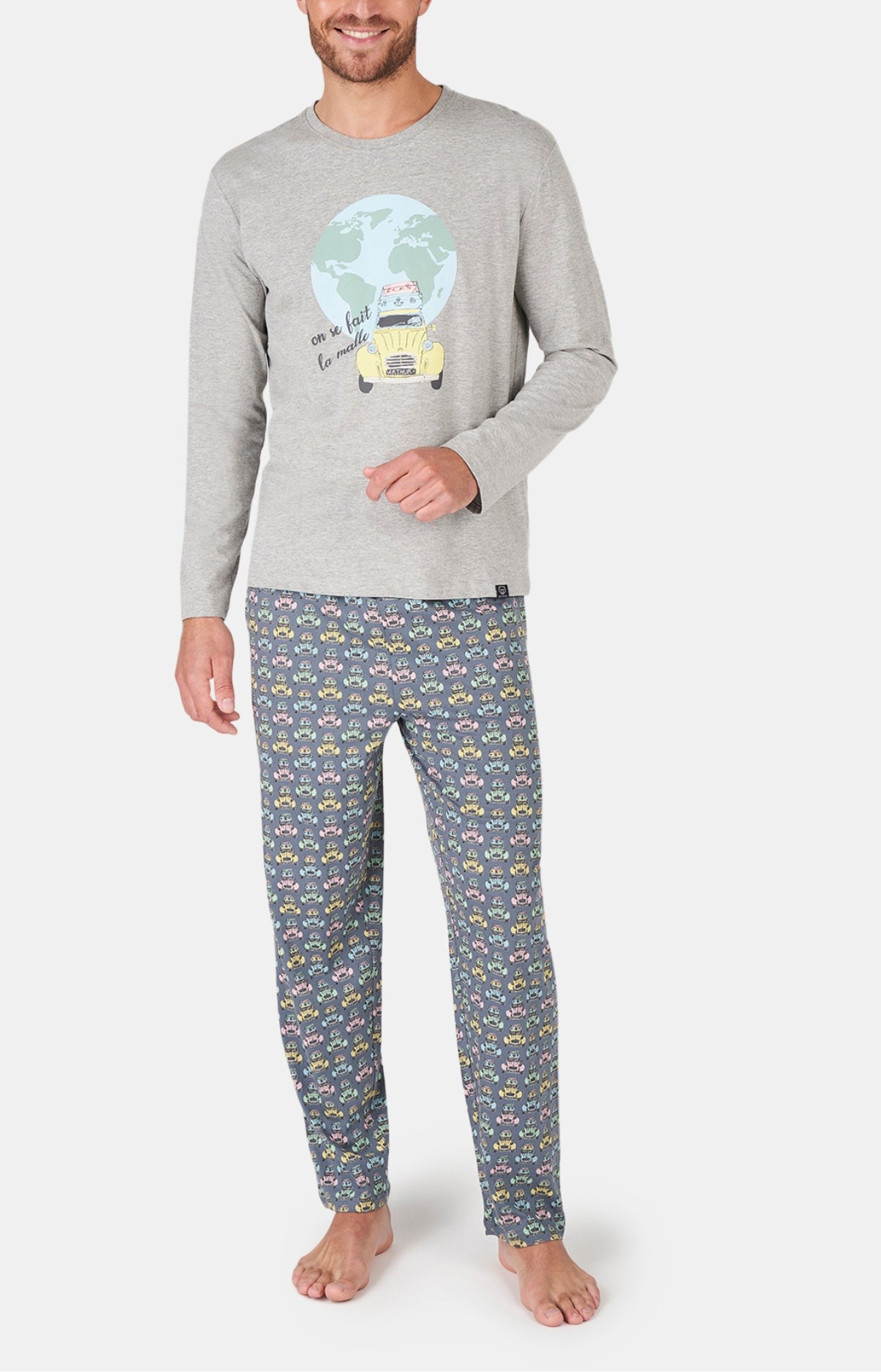 arthur-bob-pyjama-2cv-multicolore-s-coton-bio image 1