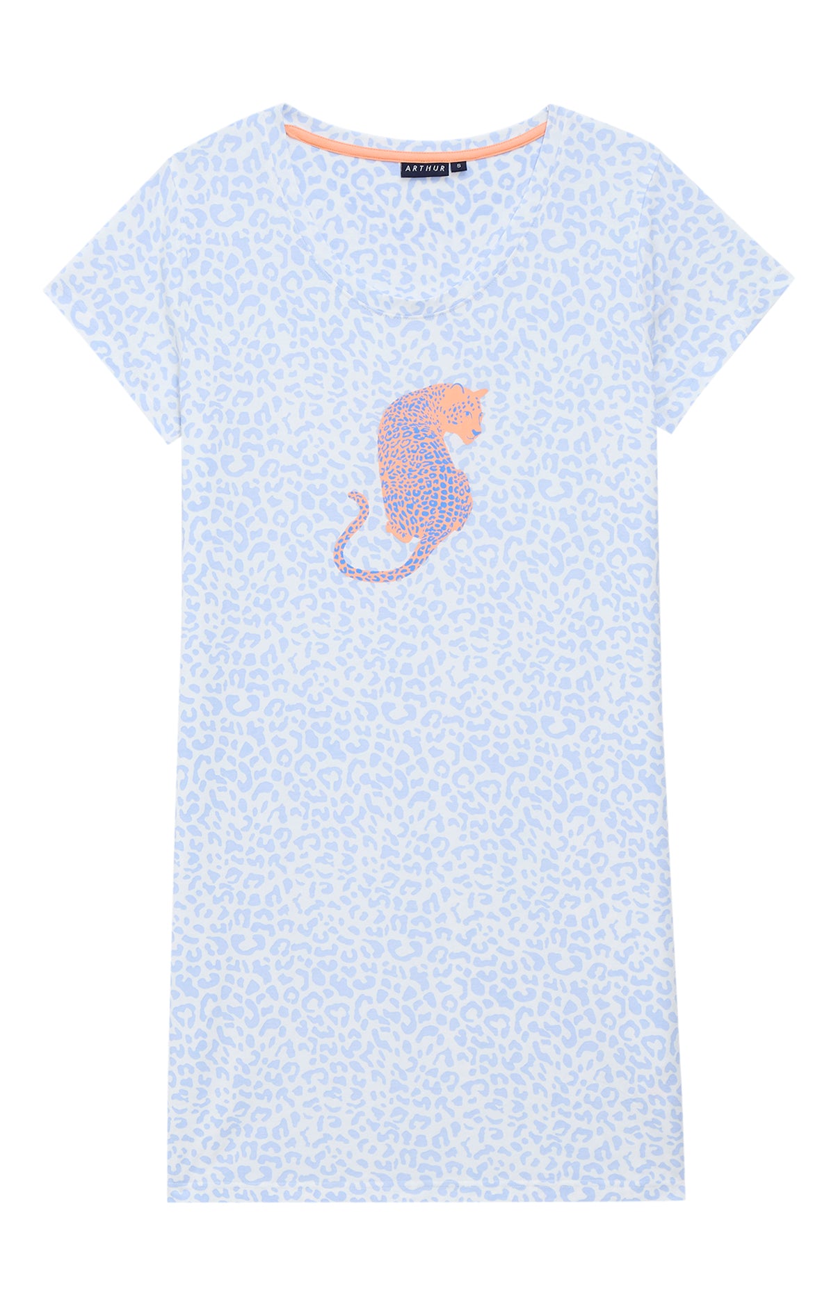 arthur-bob-f-lina-chemise-de-nuit-bleu-l-opard-jersey-femme image 3