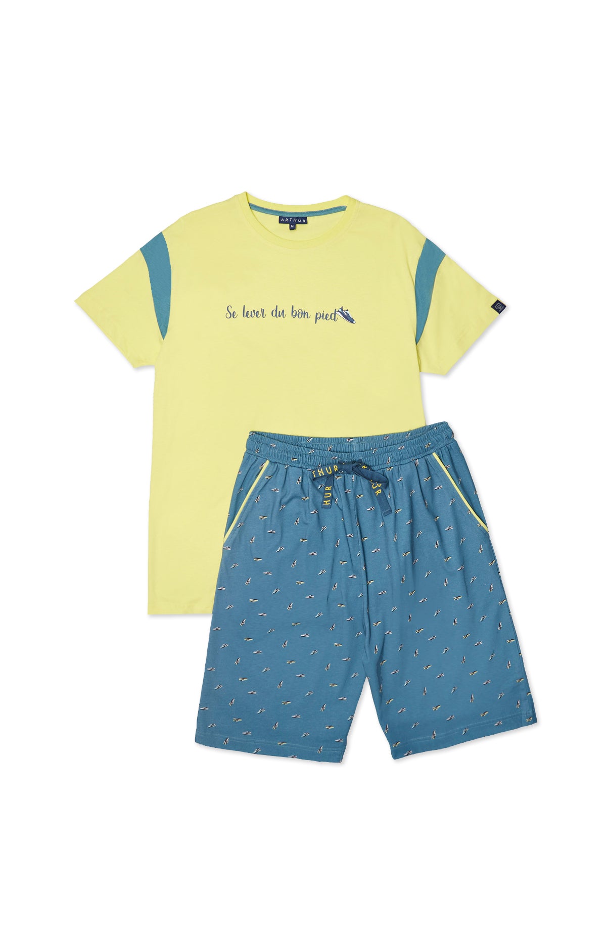 arthur-bob-sneakers-pyjashort-homme-duck-coton-bio image 3