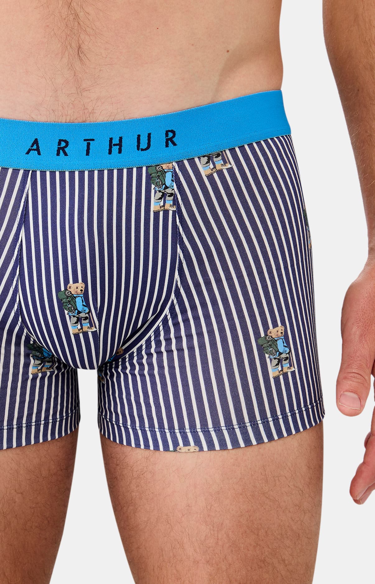 arthur-bob-randormeur-boxer-homme-marine-coton-bio image 1