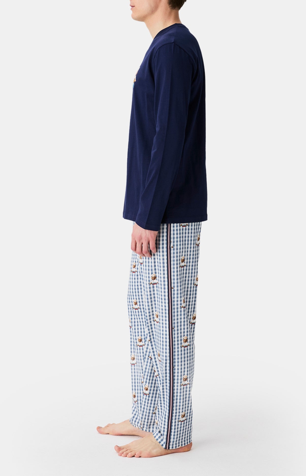arthur-bob-pyjama-a-po-le-gris-jersey-coton-bio-homme image 4