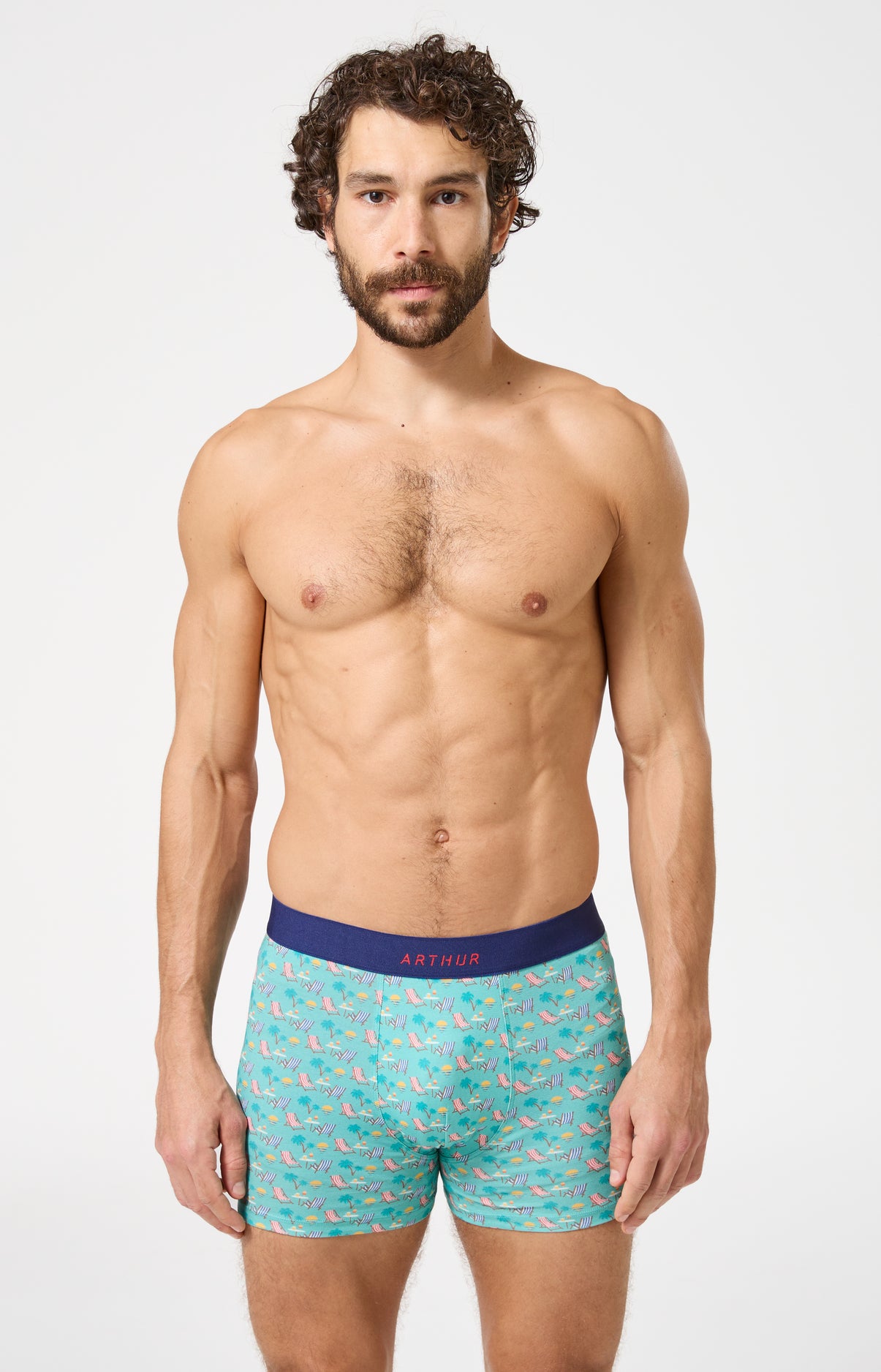 arthur-bob-transat-boxer-homme-jade-coton-bio image 2