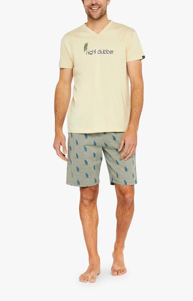 arthur-bob-night-clubber-pyjashort-bio-kaki-l image 1