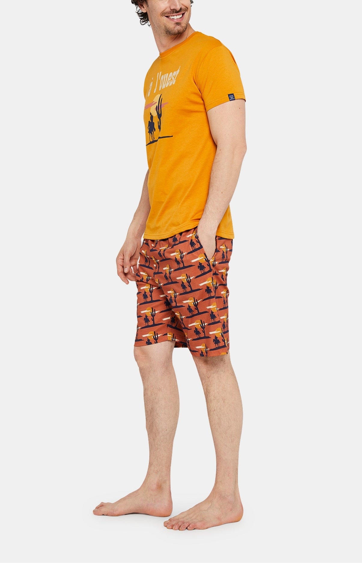 arthur-bob-a-l-ouest-pyjashort-homme-cognac-taille-l image 4