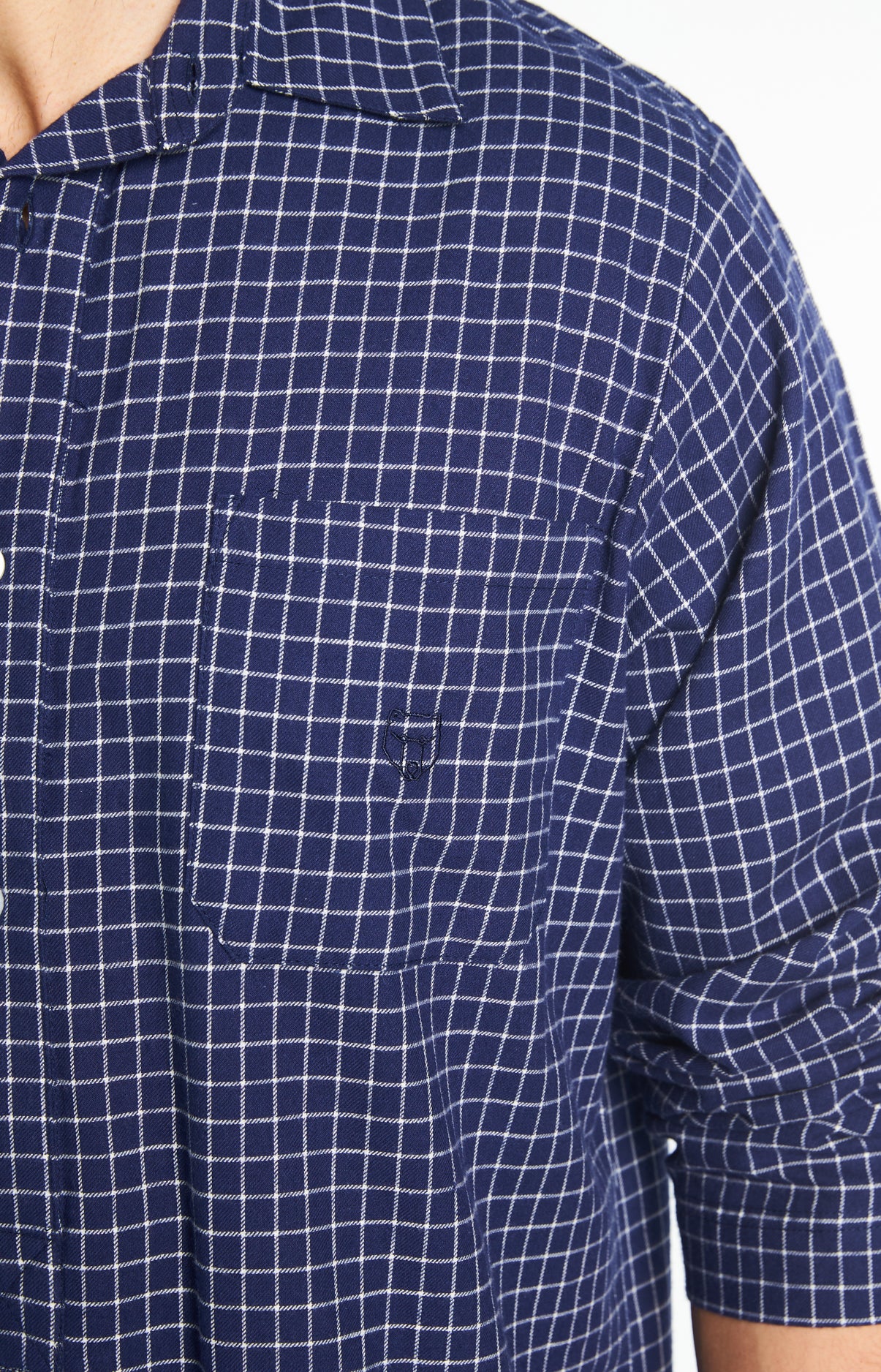 arthur-bob-grand-p-re-chemise-de-nuit-marine-coton image 5