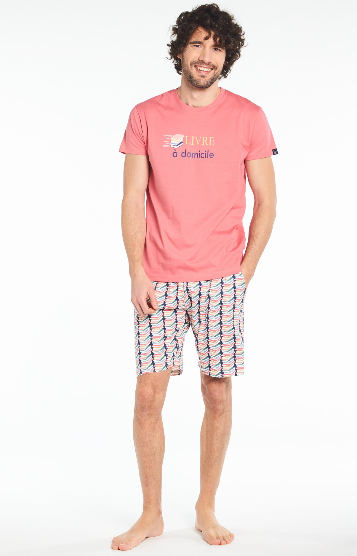 arthur-bob-pyjashort-livre-domicile-coton-bio-multicolore image 5