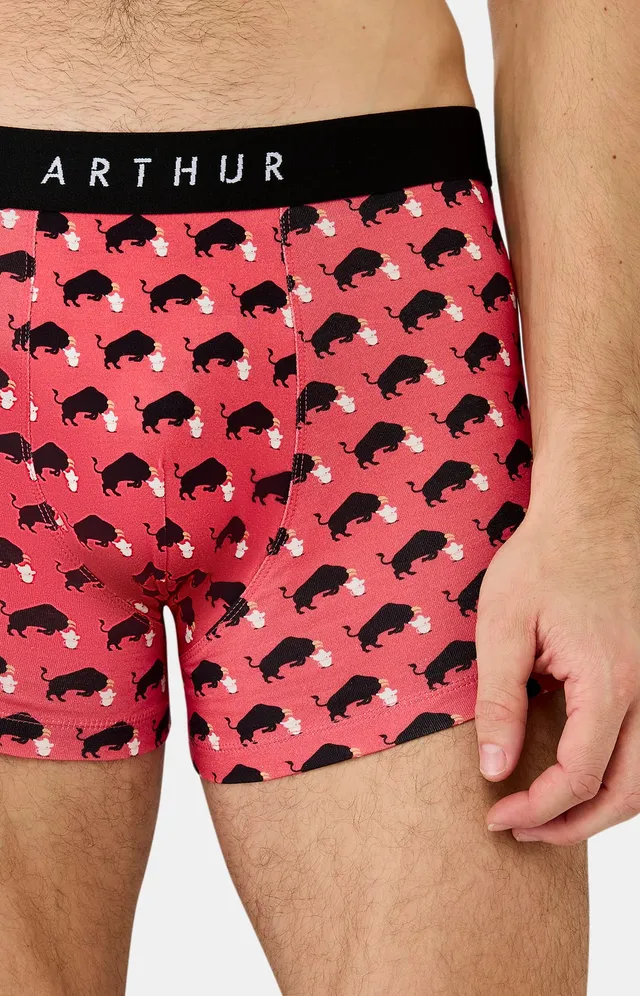 arthur-bob-boxer-ol-toro-jersey-rouge-m-coton-bio image 1
