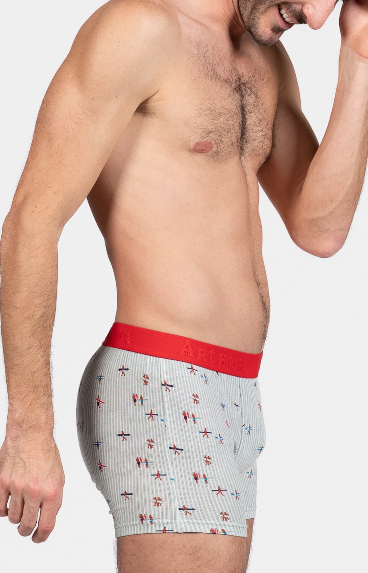 arthur-bob-boxer-surfeurs-coton-kaki image 4