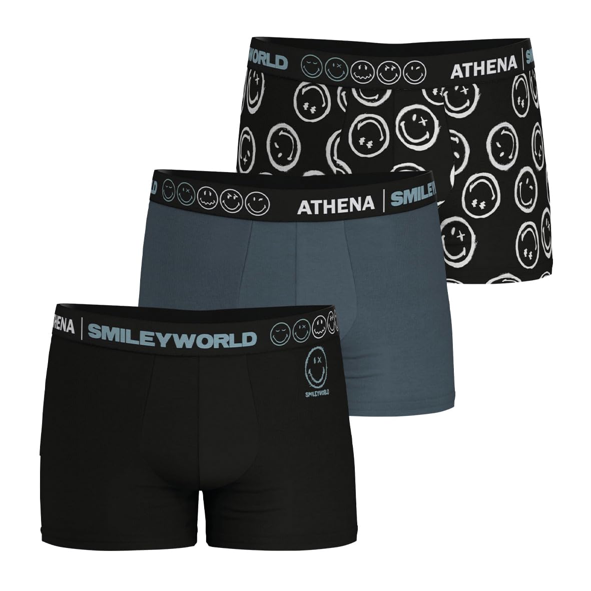 athena-graphic-lot-3-boxers-homme-smiley-taille-s image 5