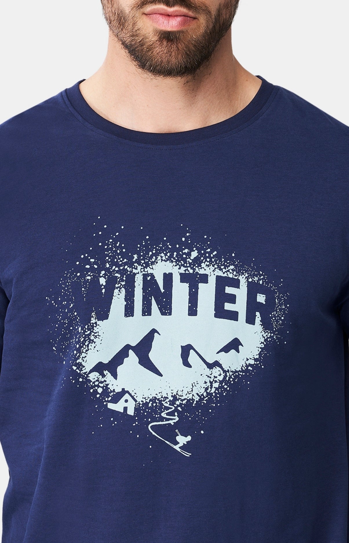 arthur-bob-nuit-d-hiver-pyjama-homme-marine-coton-bio-chaud image 2