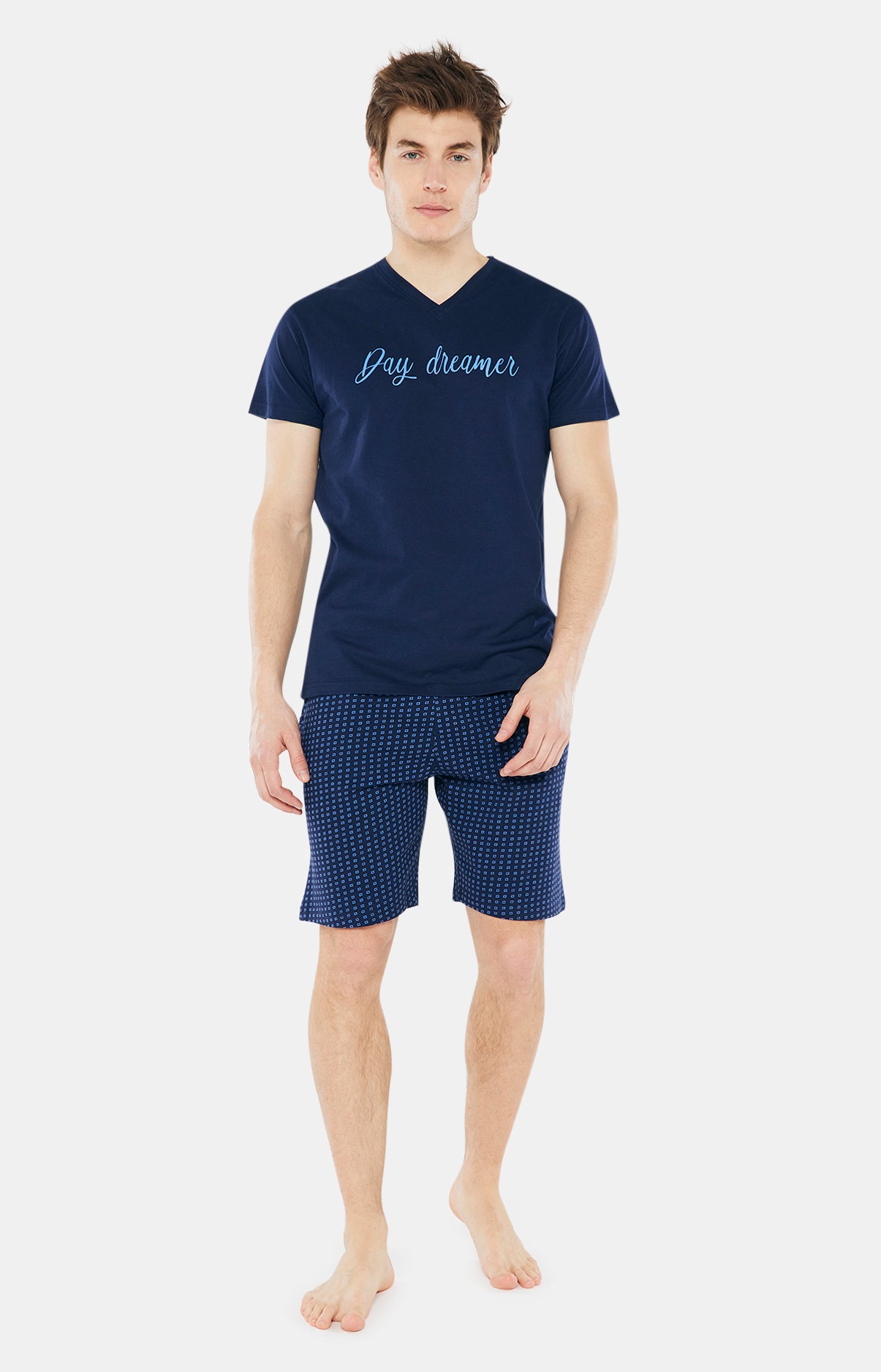 arthur-bob-day-dreamer-pyjashort-homme-marine-l-coton image 4
