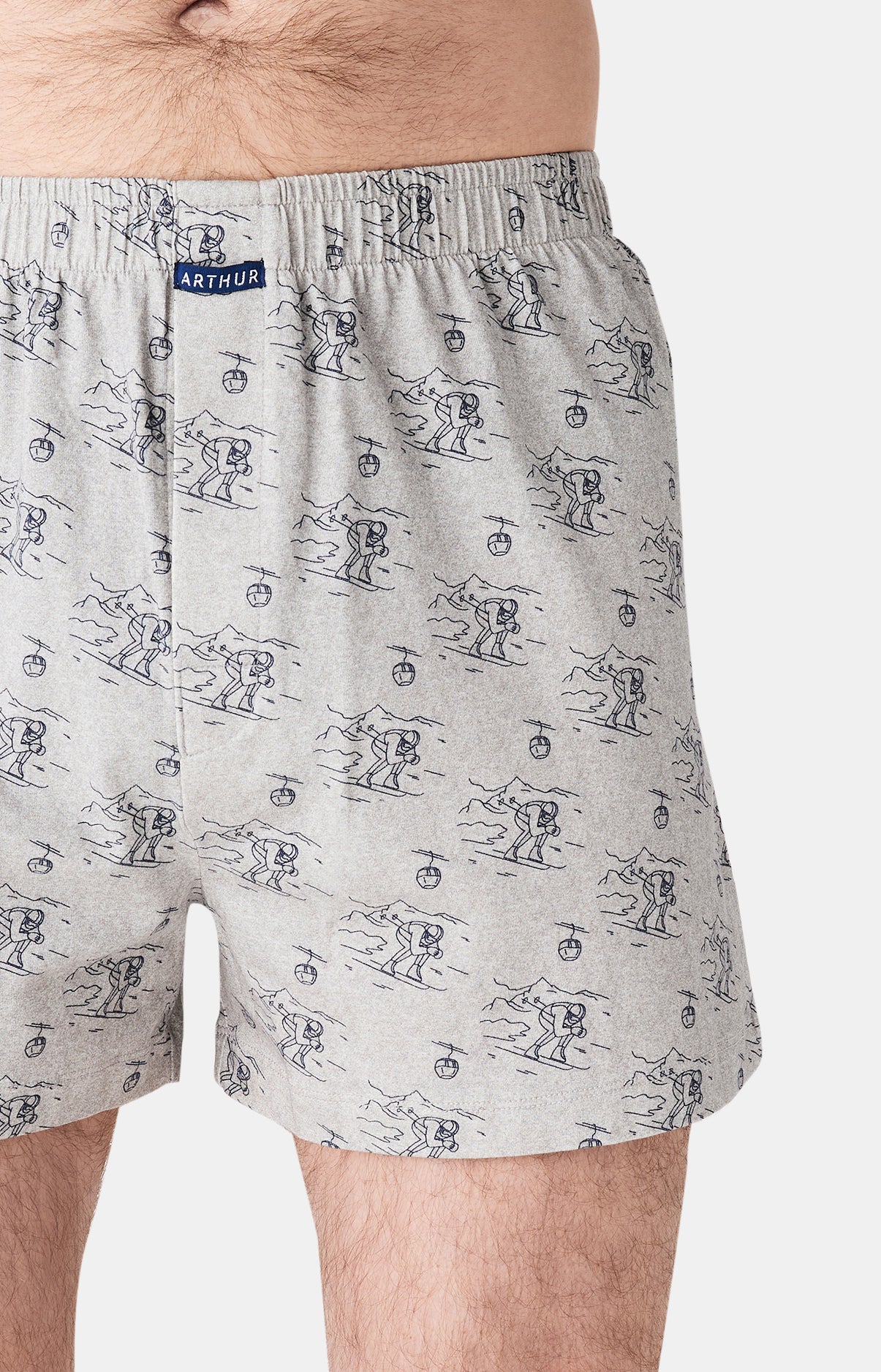 arthur-le-club-cale-on-descente-de-lit-jersey-coton-gris image 1