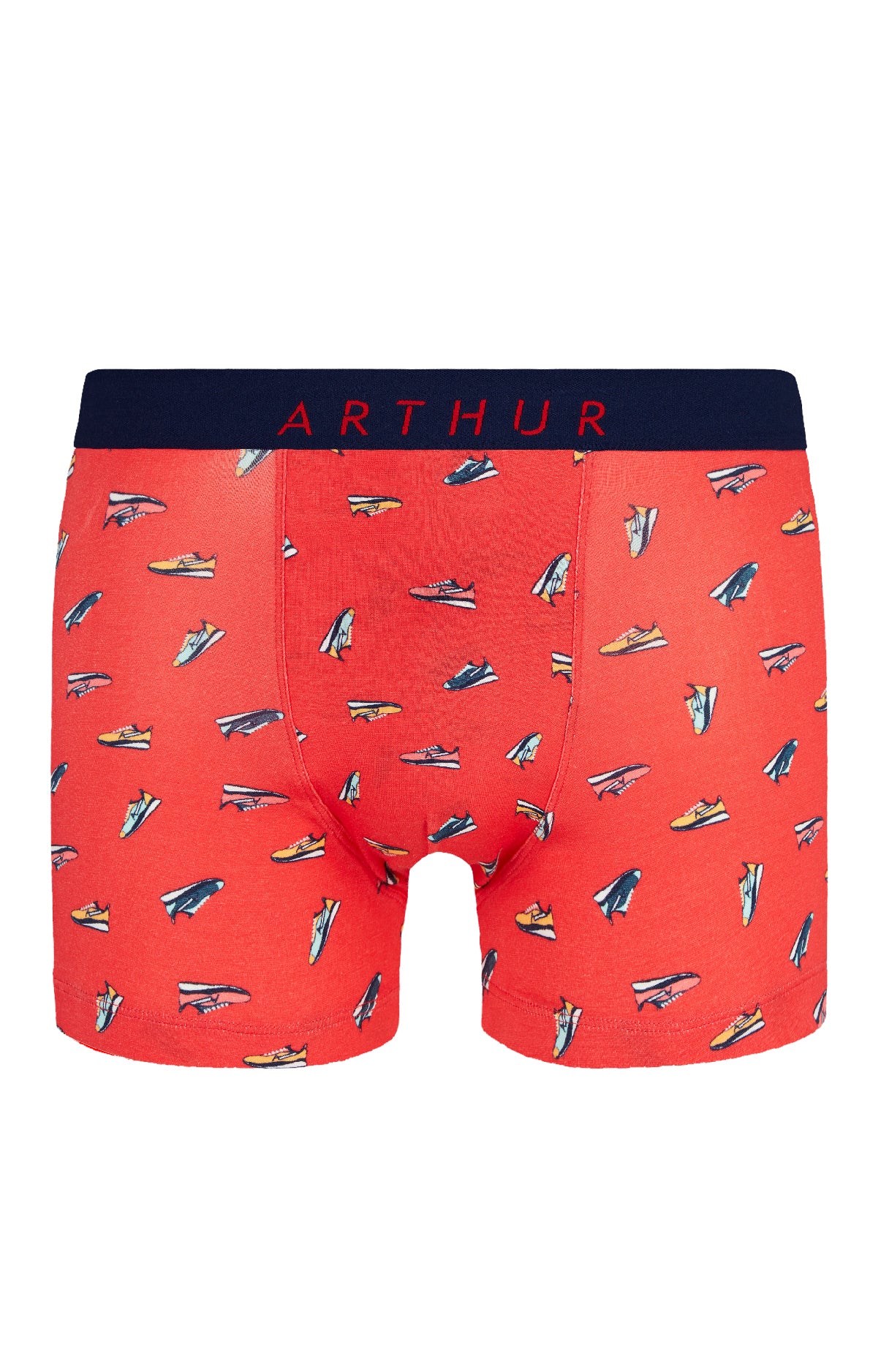 arthur-bob-sneakers-boxer-homme-rouge-coton-bio image 3