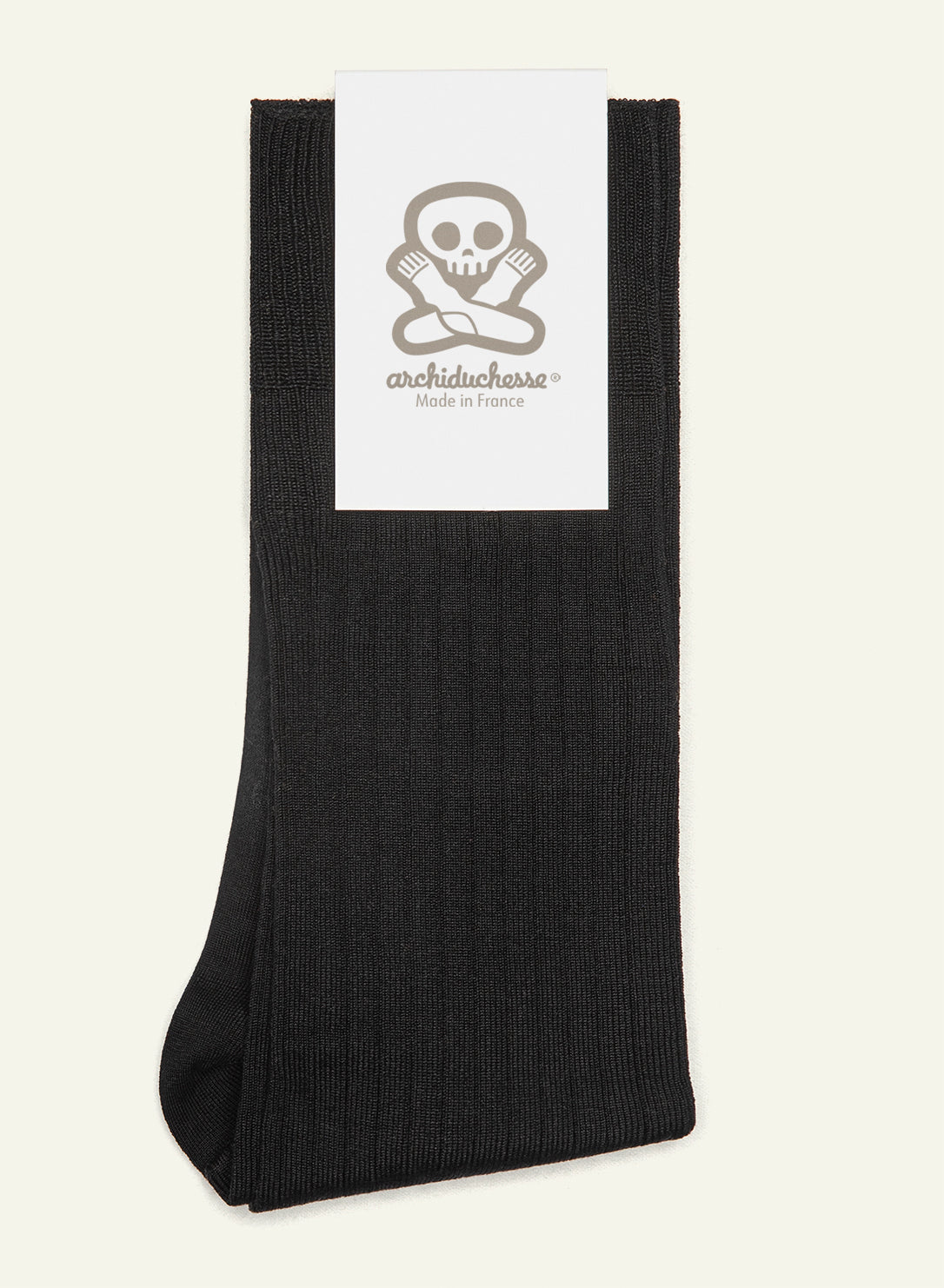 archiduchesse-de-luxe-noir-r-glisse-chaussettes-fil-d-cosse-36-41 image 5