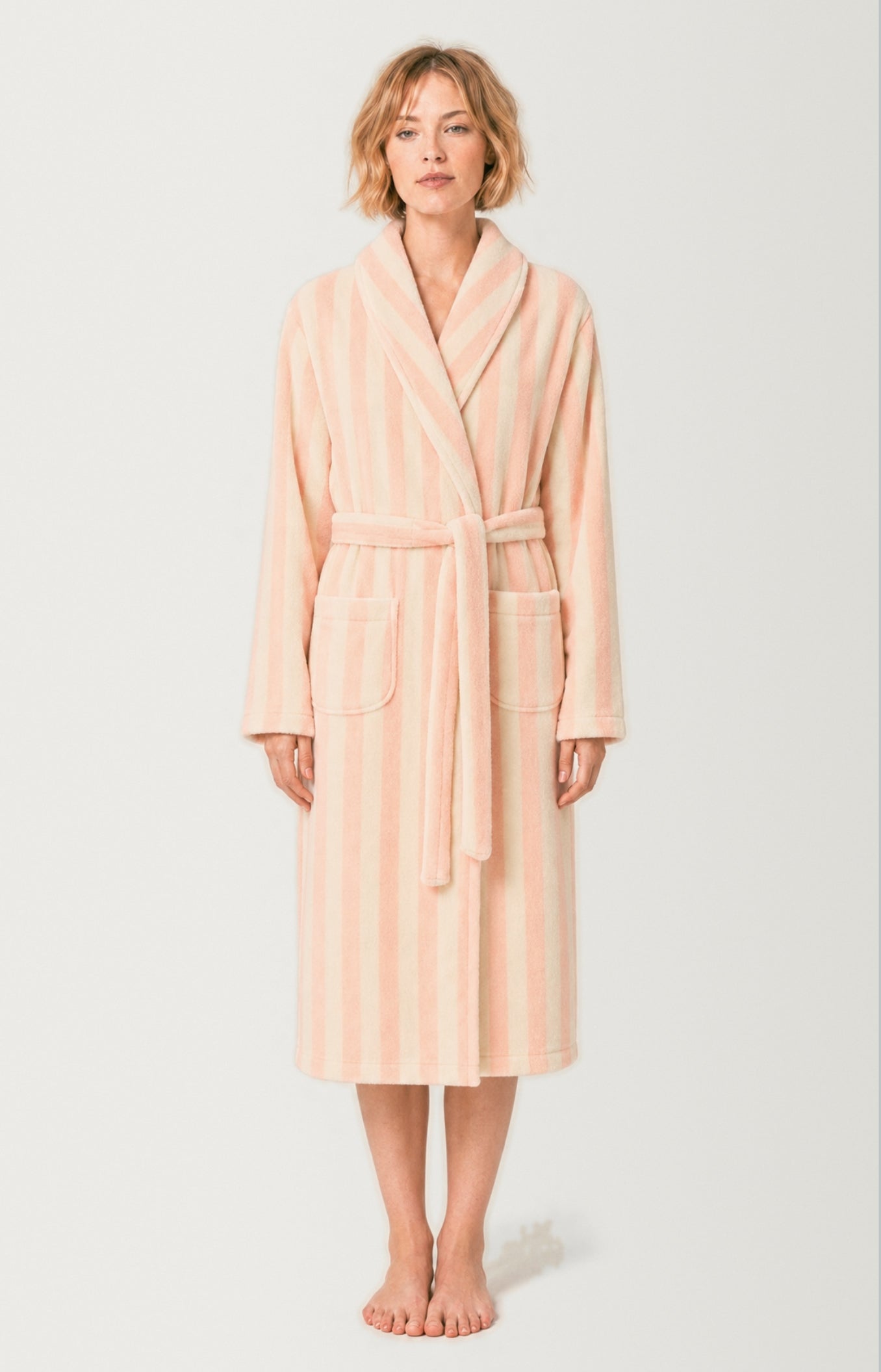 arthur-bob-rosalie-robe-de-chambre-femme-rose-polaire image 1