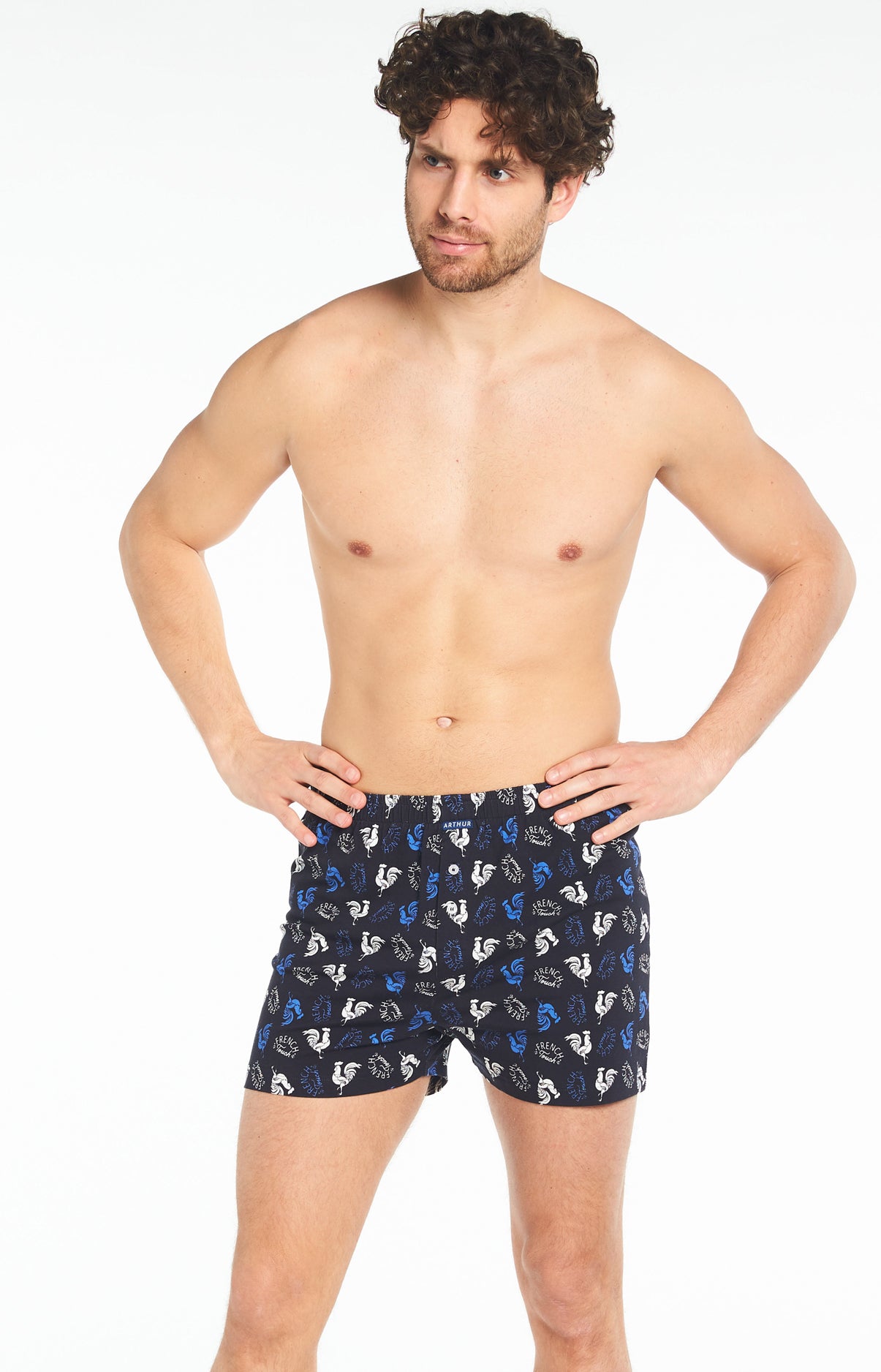 arthur-le-club-coq-cale-on-de-nuit-homme-noir-coton-bio image 2
