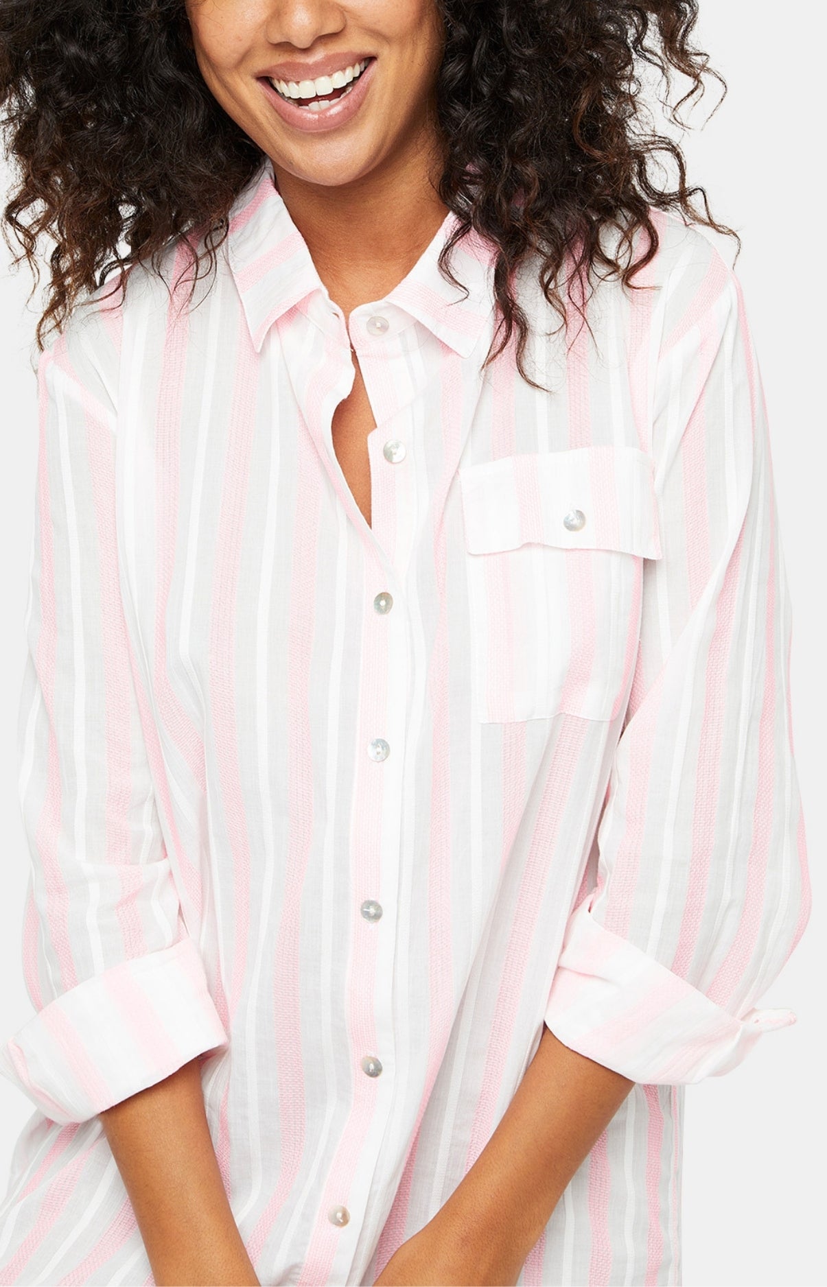 arthur-bob-robe-rayure-lison-coton-blanc-t1 image 5