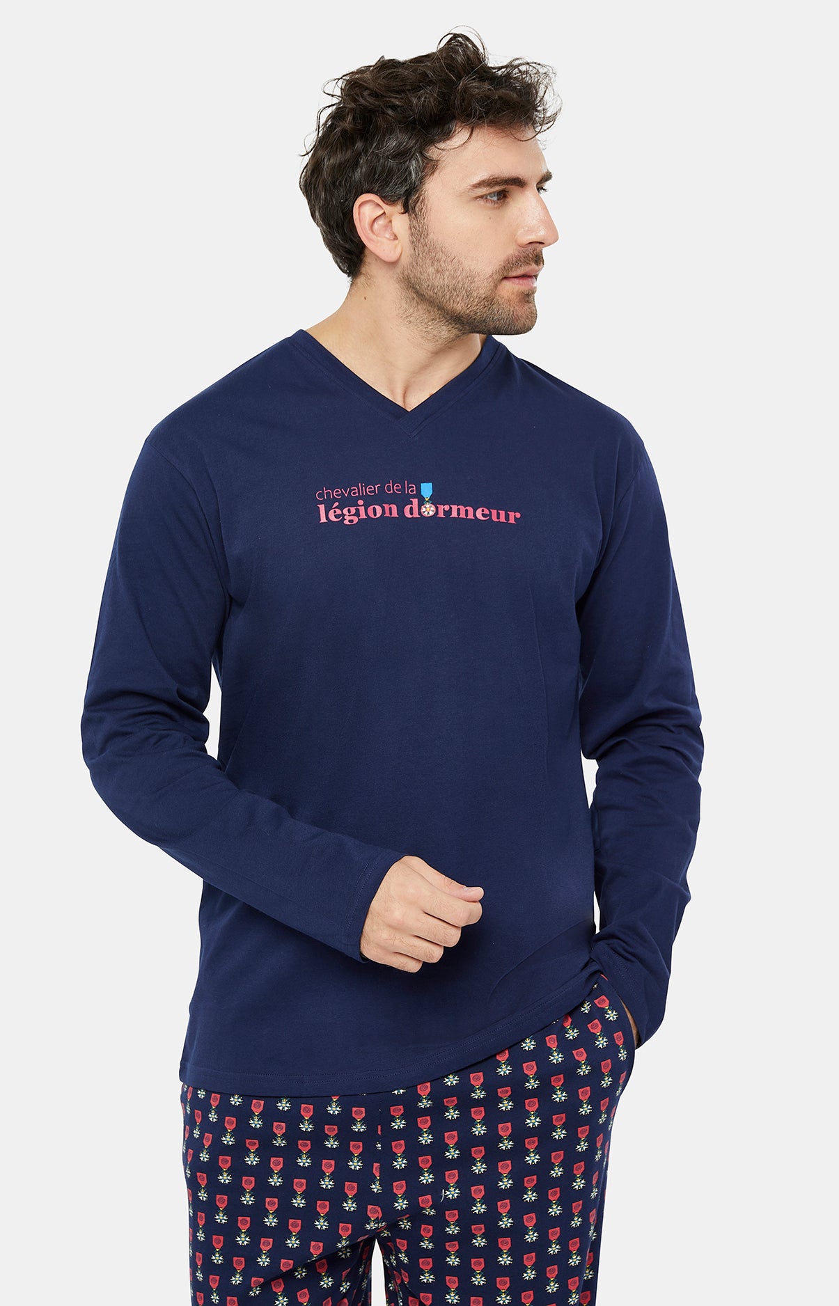 arthur-bob-l-gion-dormeur-pyjama-homme-marine image 5
