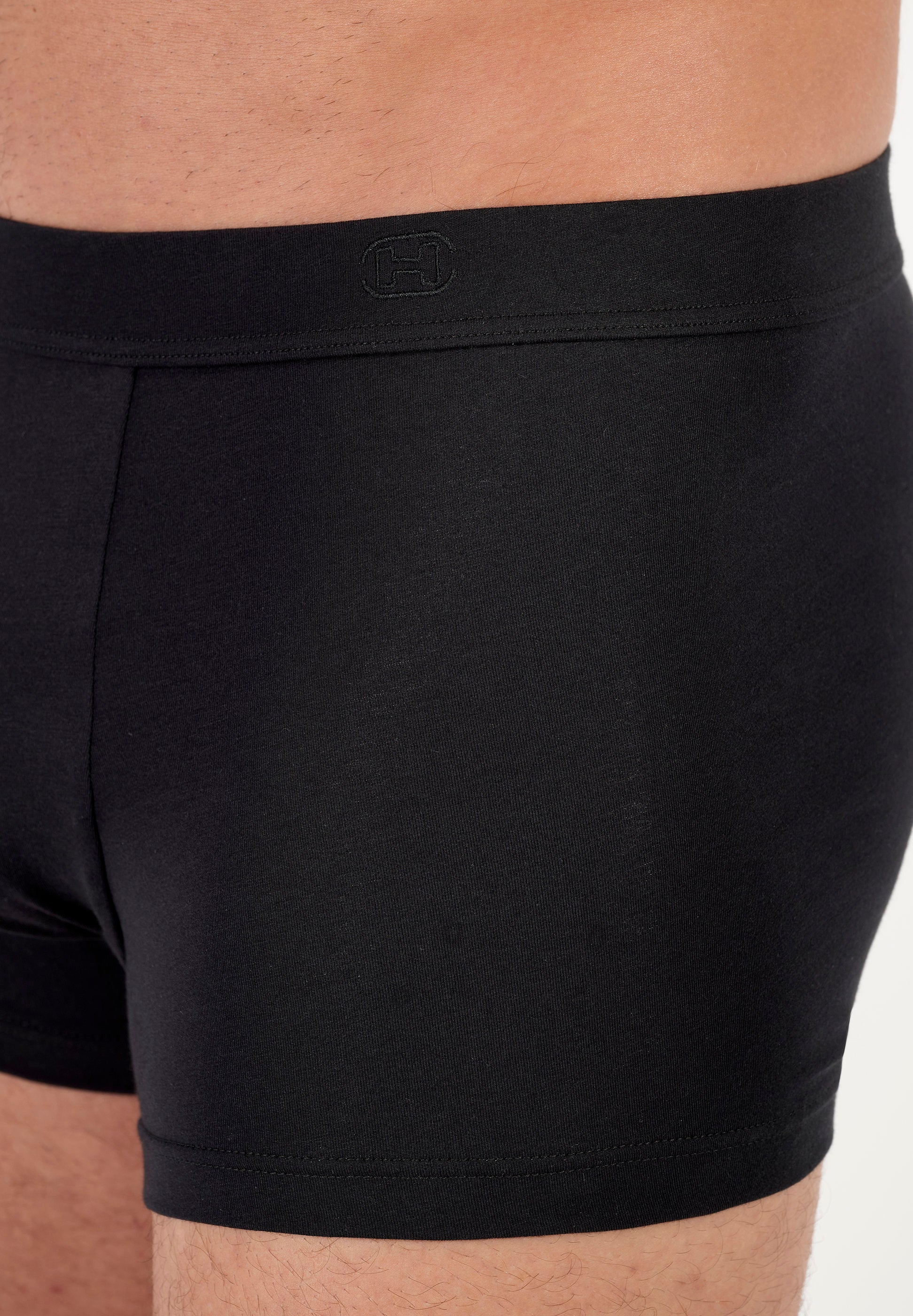 hom-supreme-cotton-boxer-long-homme-noir-supima-coton image 5