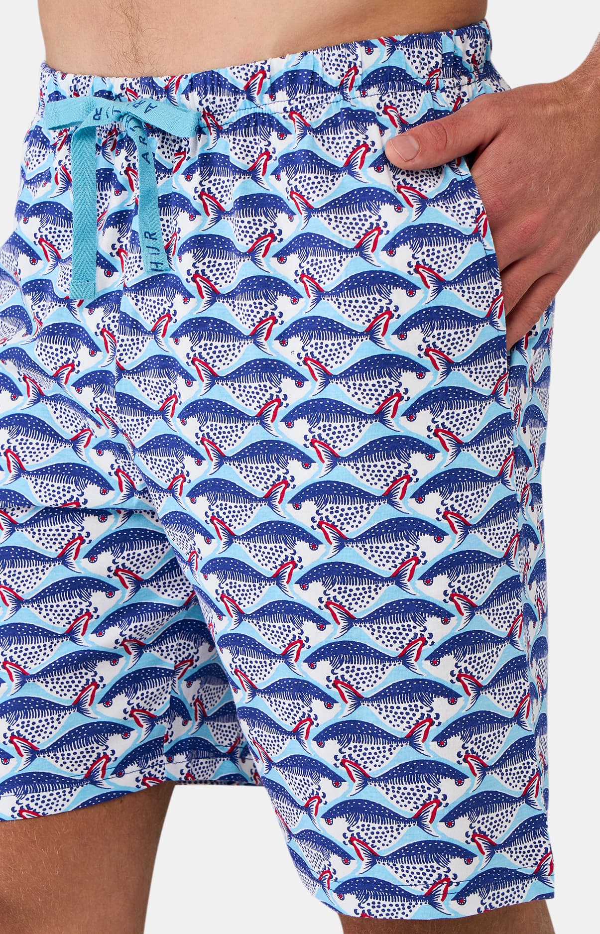 arthur-bob-carpe-diem-pyjashort-homme-coton-bio-bleu image 4