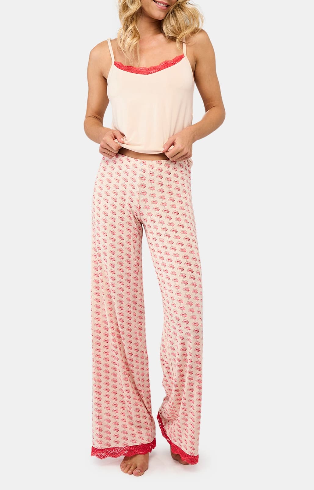 arthur-bob-fleur-safi-pantalon-modal-rose image 1