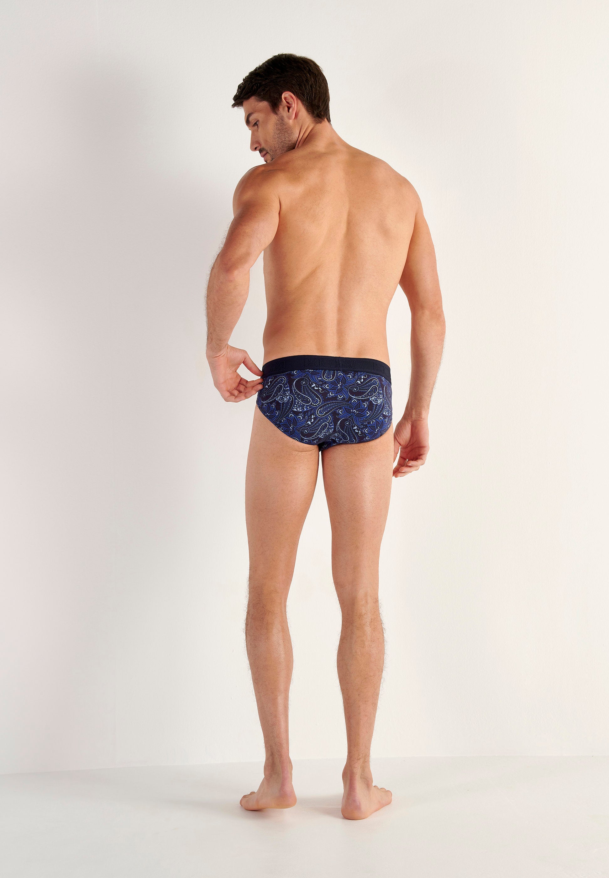 hom-temptation-bohemian-mini-slip-imprim-navy-coton-modal image 6