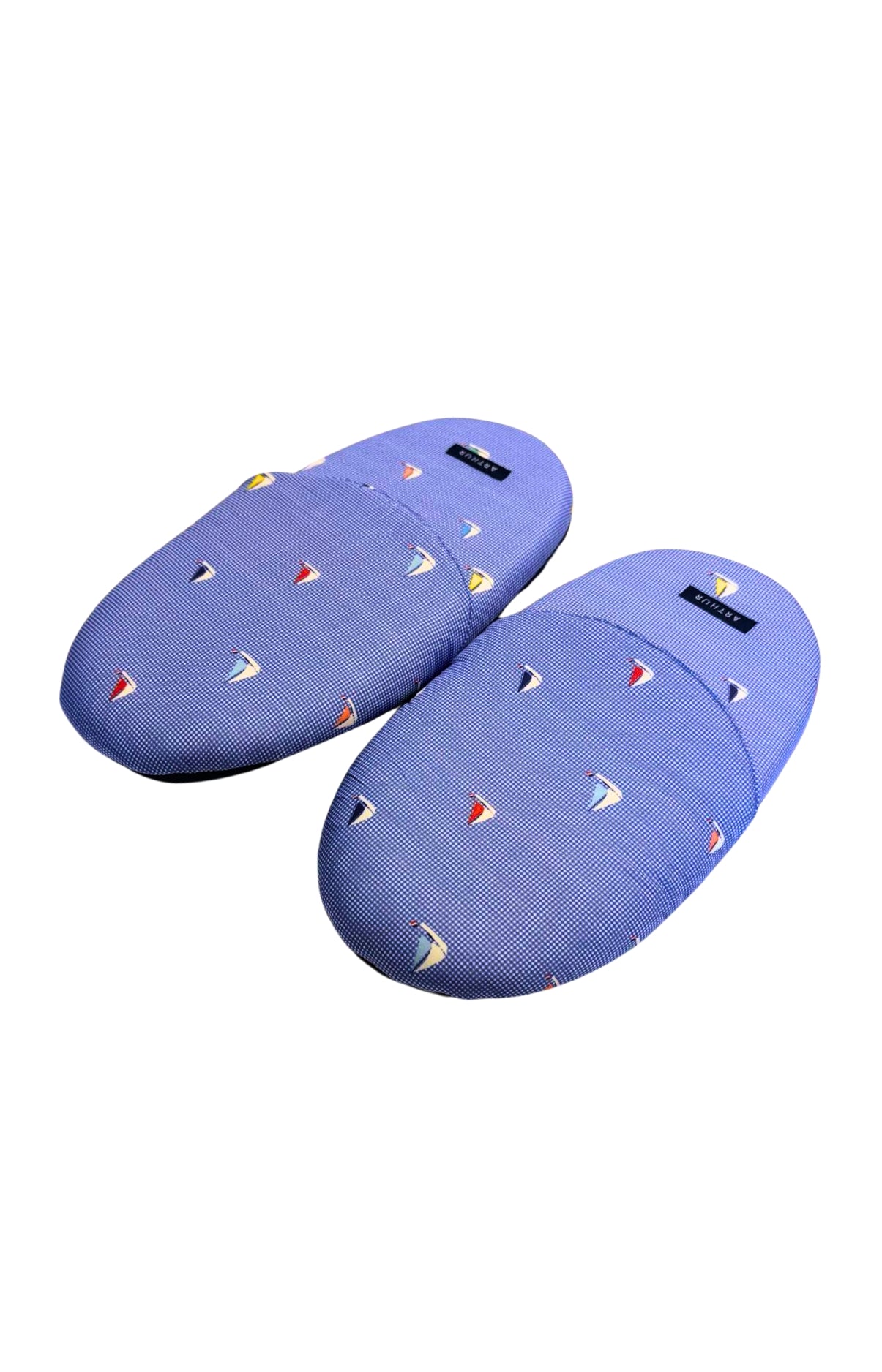 arthur-bob-boat-pantoufles-homme-ciel-coton-bio image 1