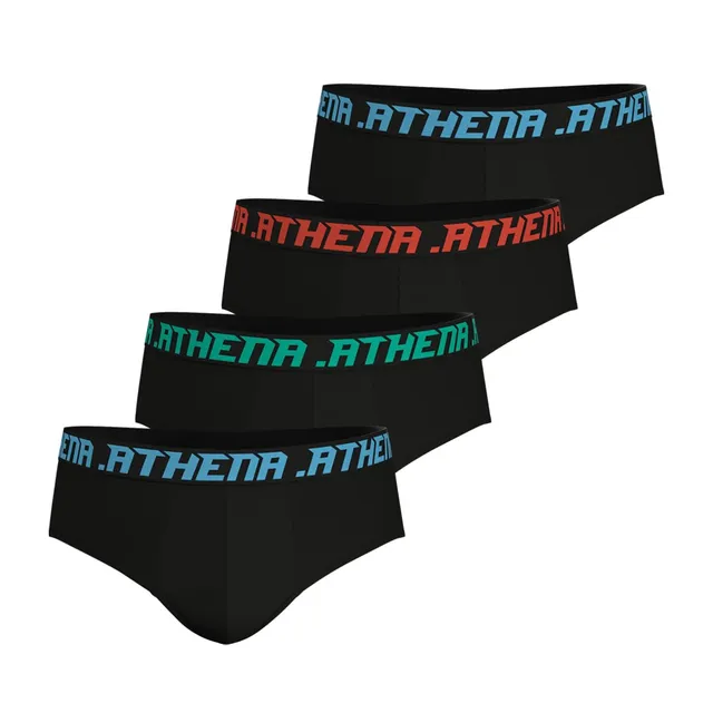 athena-my-petit-prix-slip-homme-noir-lot-4-taille-s image 1