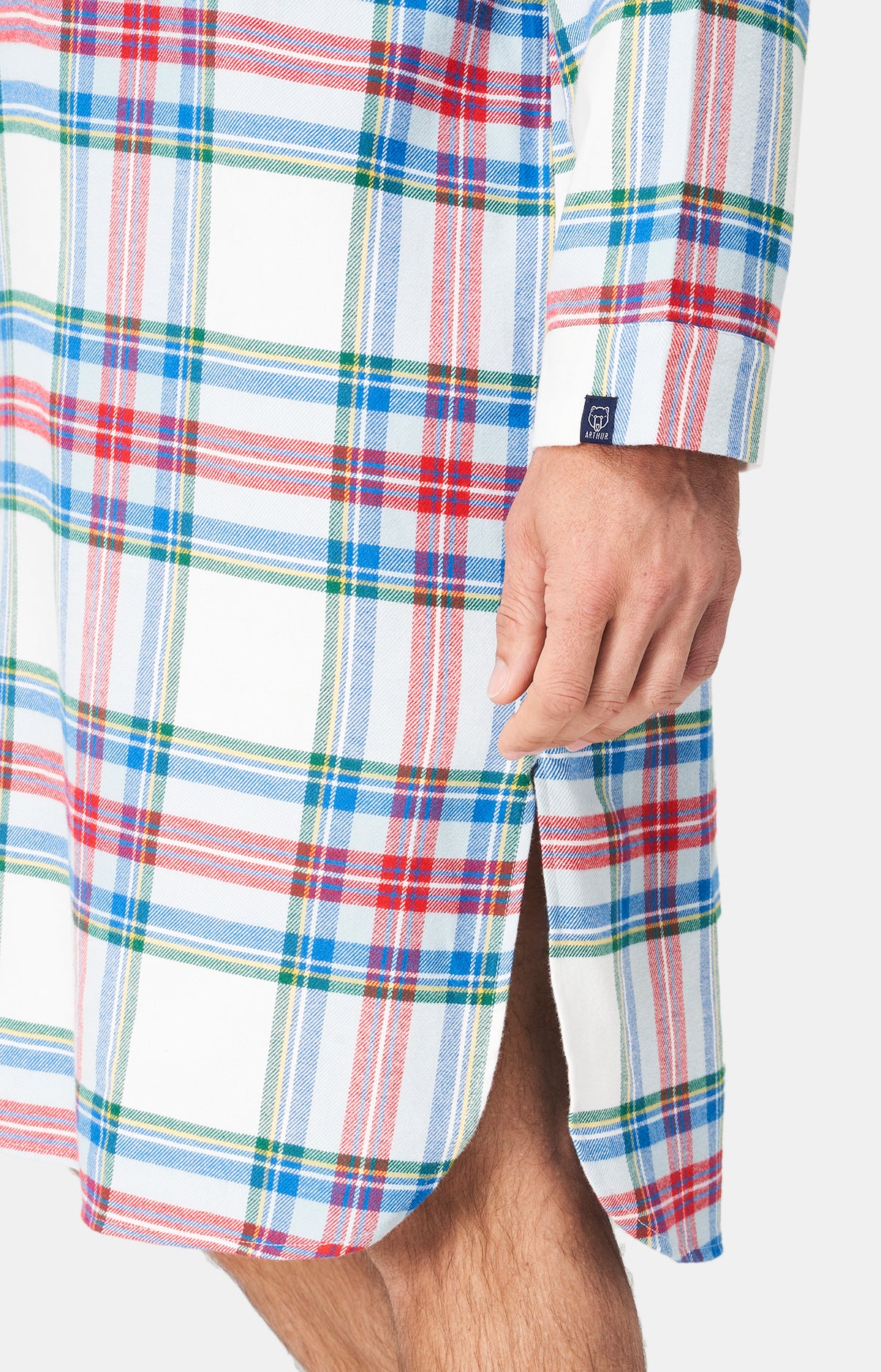 arthur-bob-logan-chemise-de-nuit-flanelle-blanc-taille-l image 5