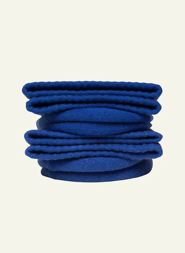 archiduchesse-bouclette-bleu-monochrome-chaussettes-coton-chaud image 1