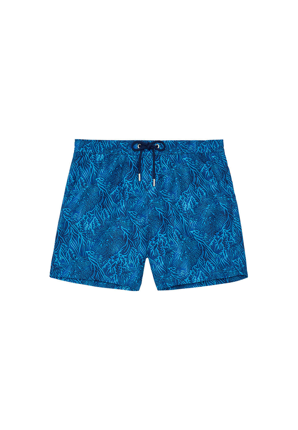 hom-h-fresh-panarea-short-de-bain-blue-print-corail image 1
