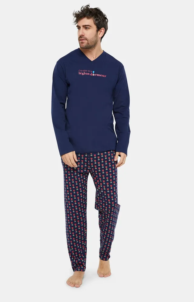 arthur-bob-l-gion-dormeur-pyjama-homme-marine image 1