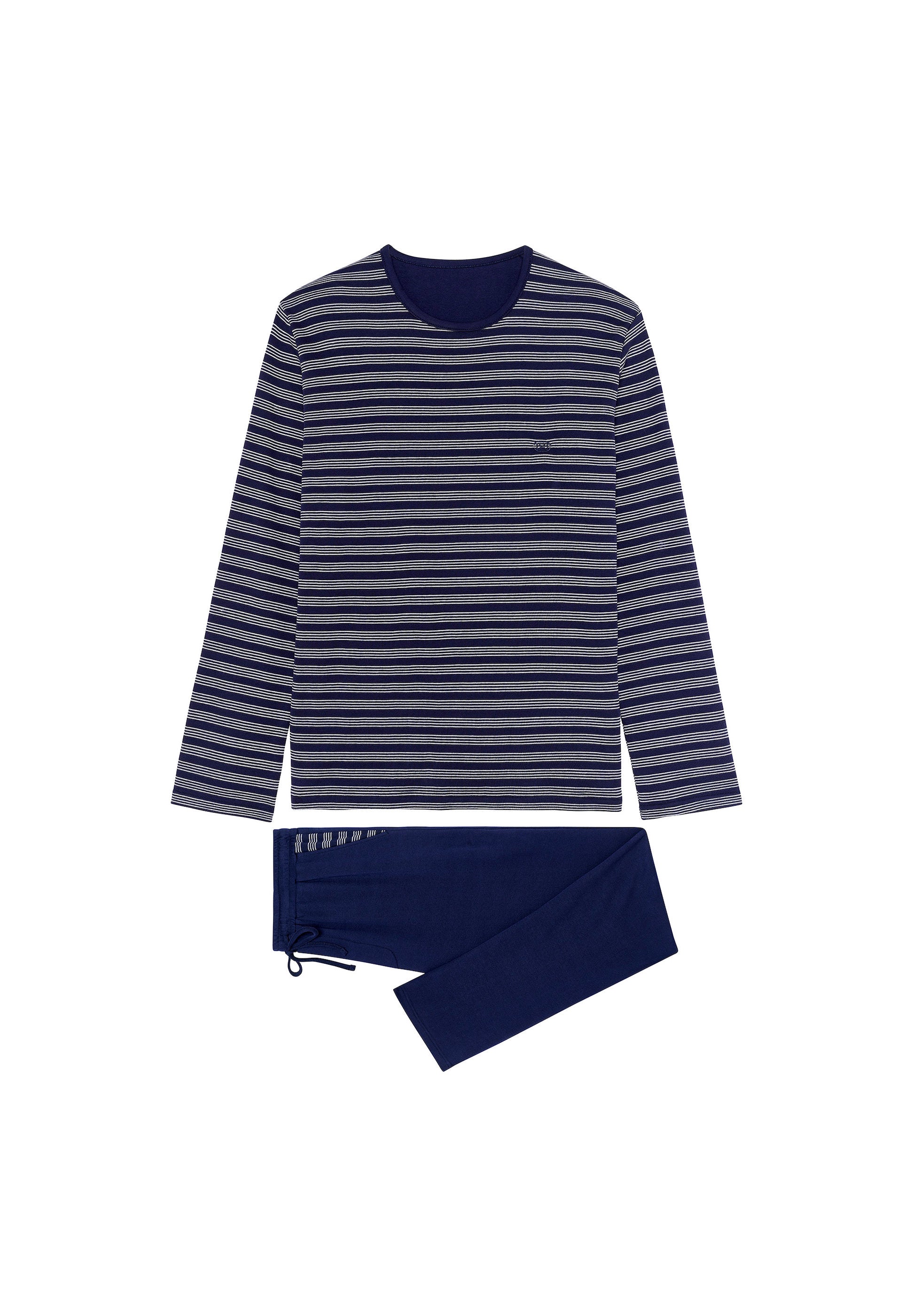 hom-modal-comfort-freedom-pyjama-homme-ray-coton image 1