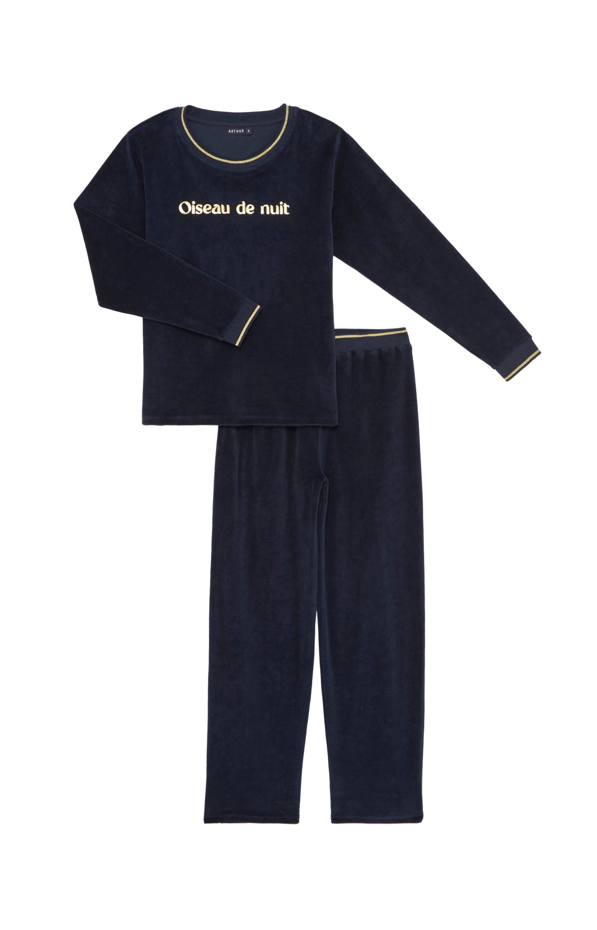 arthur-bob-oiseau-de-nuit-pyjama-noir-coton image 3