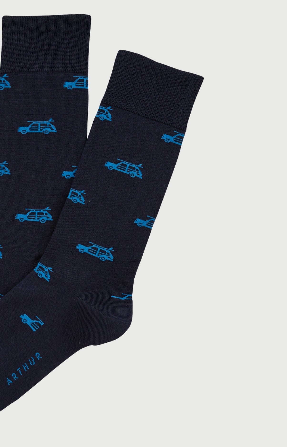 arthur-bob-surf-chaussettes-fil-d-cosse-marine-40-46 image 2