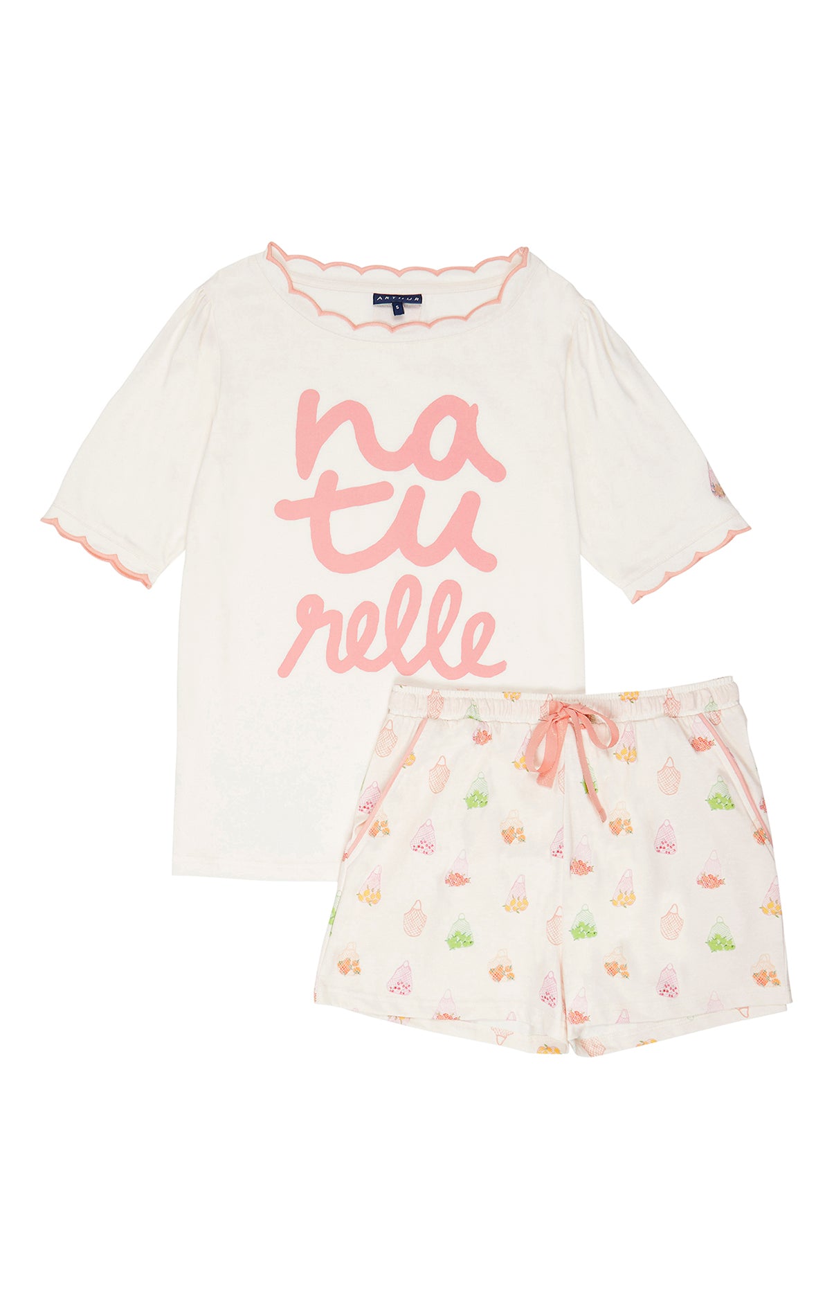 arthur-bob-tutti-frutti-pyjashort-femme-coton-bio image 3