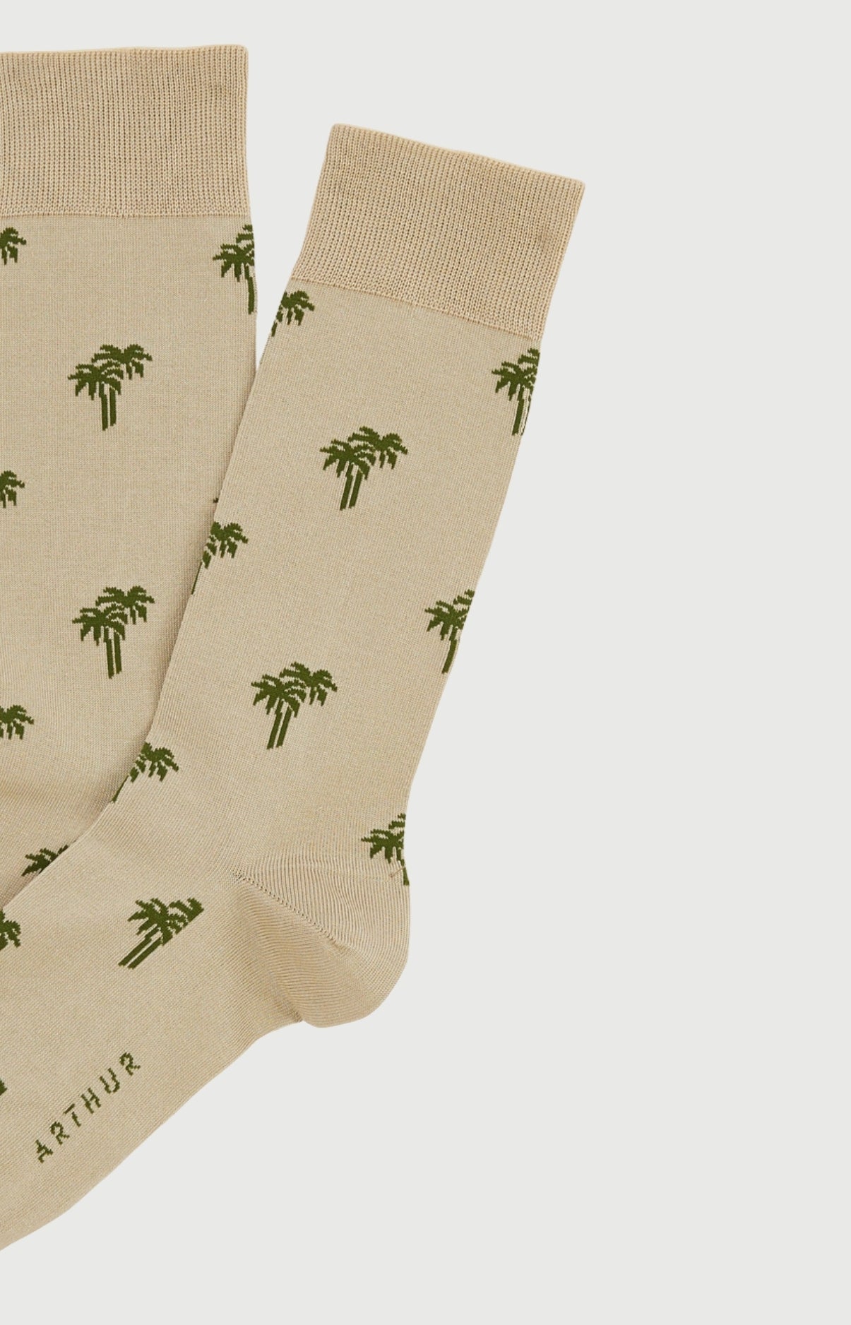 arthur-bob-chaussettes-perroquet-fil-d-cosse-beige-40-46-coton image 2